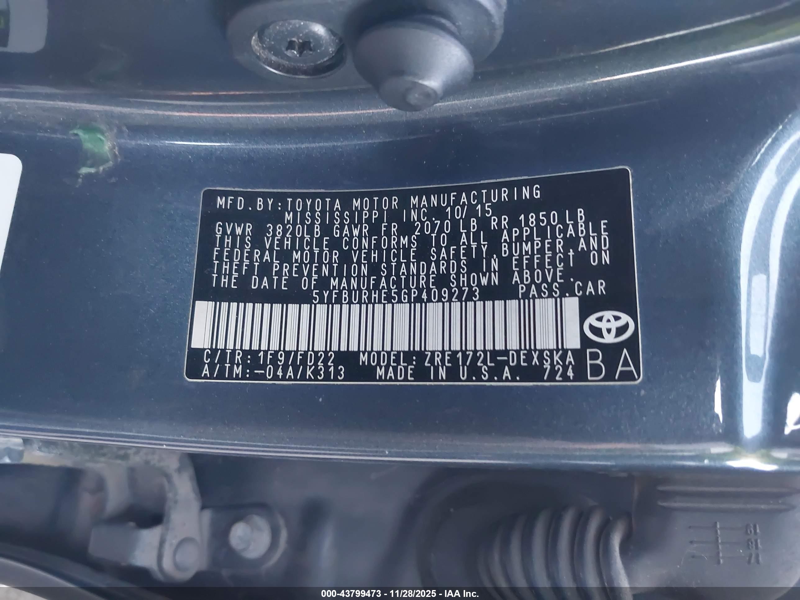 TOYOTA COROLLA image 9