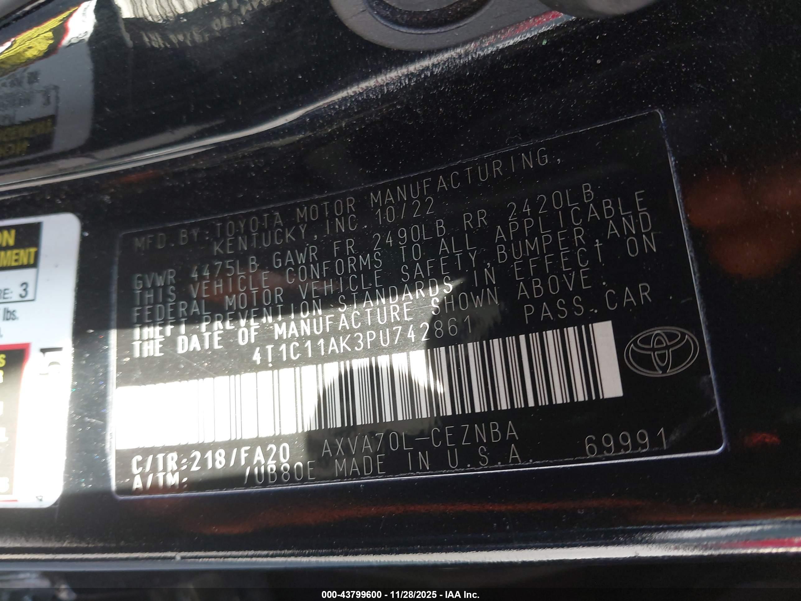 TOYOTA CAMRY image 9