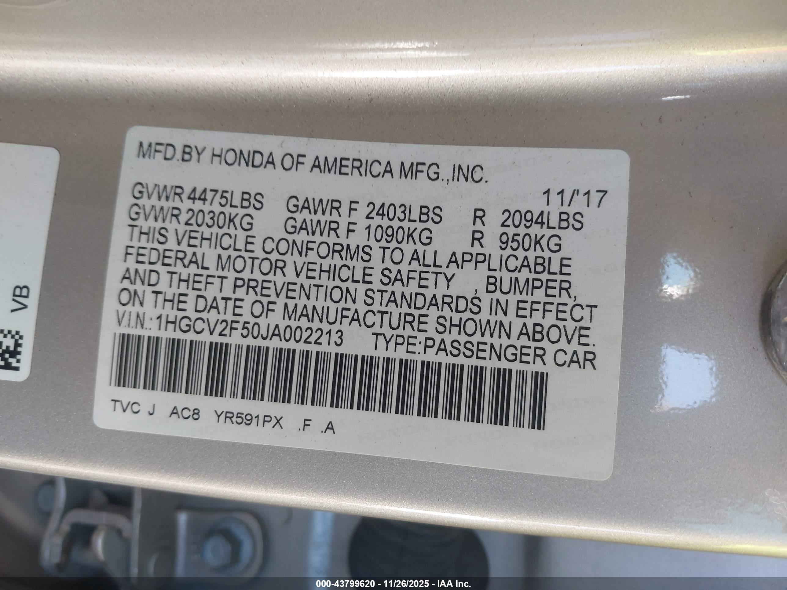 HONDA ACCORD image 9