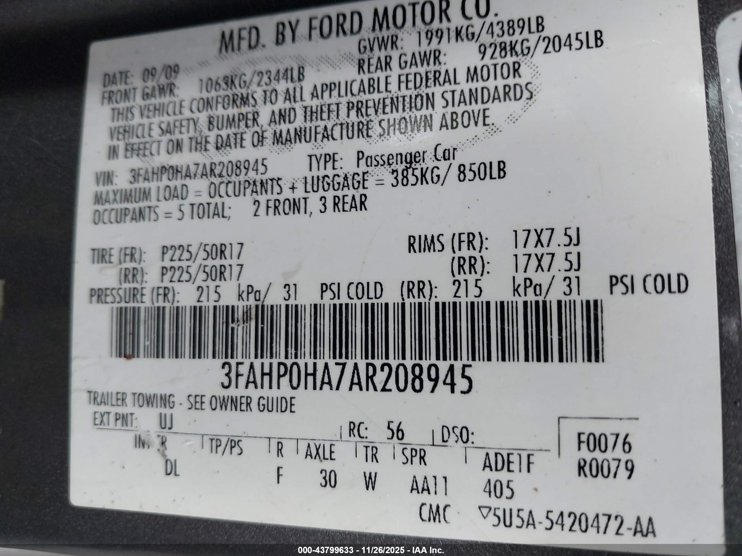 FORD FUSION image 9
