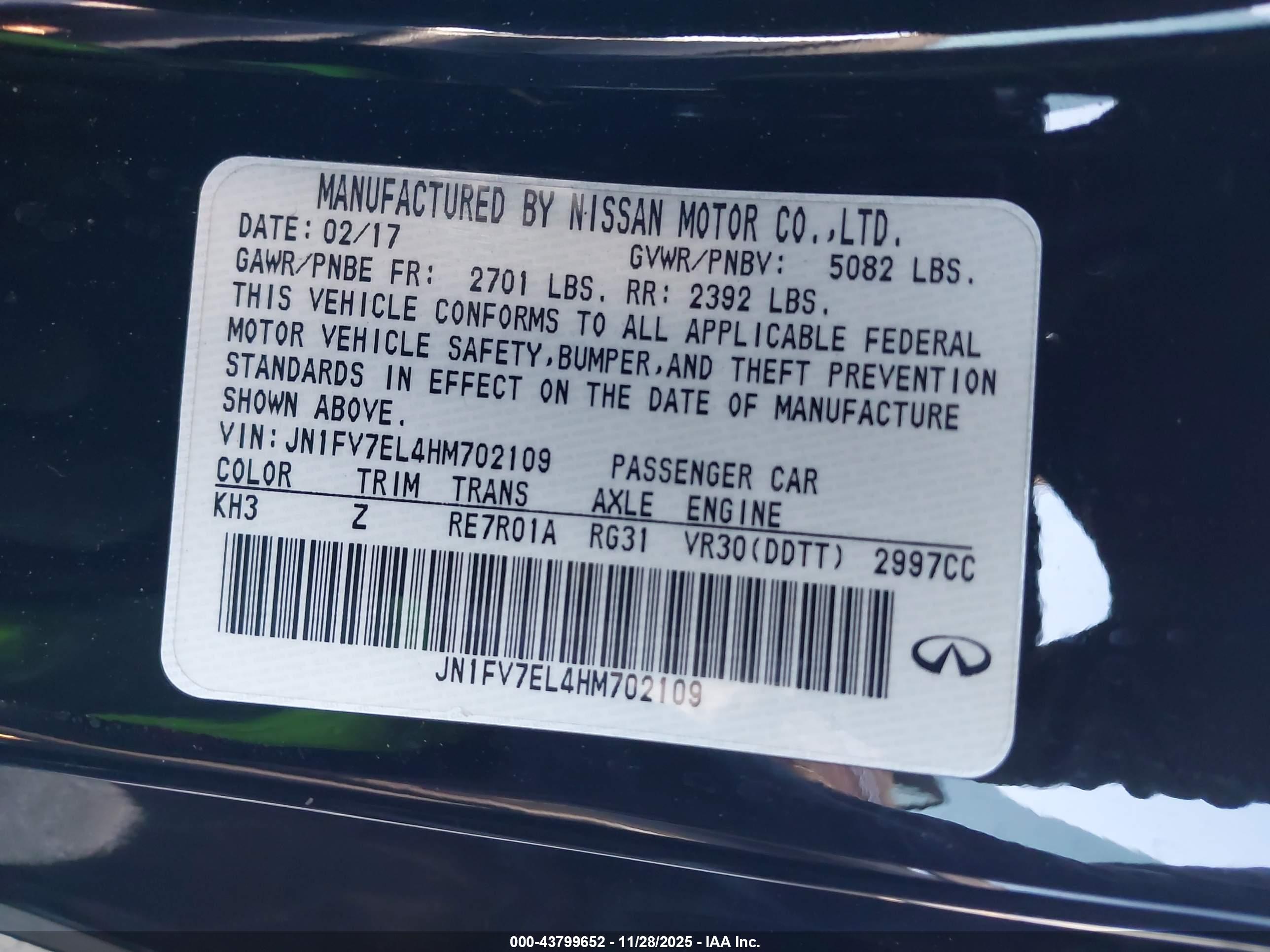 INFINITI Q60 image 9