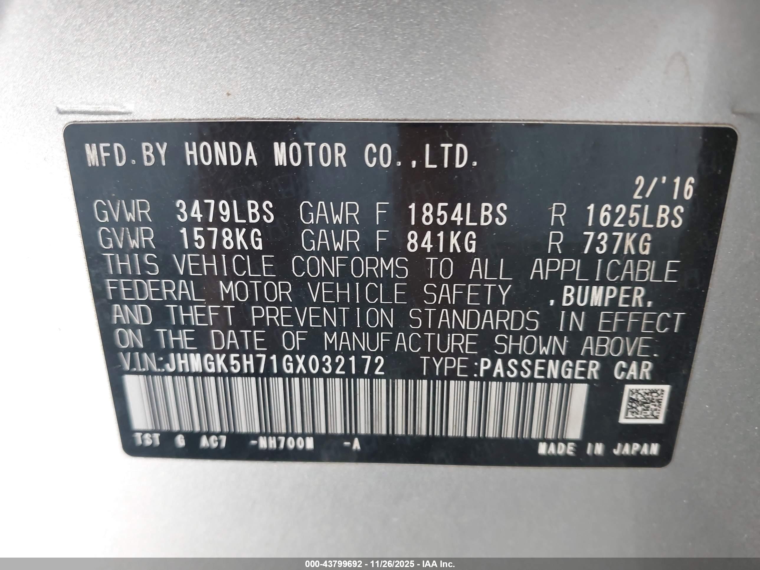 HONDA FIT image 9