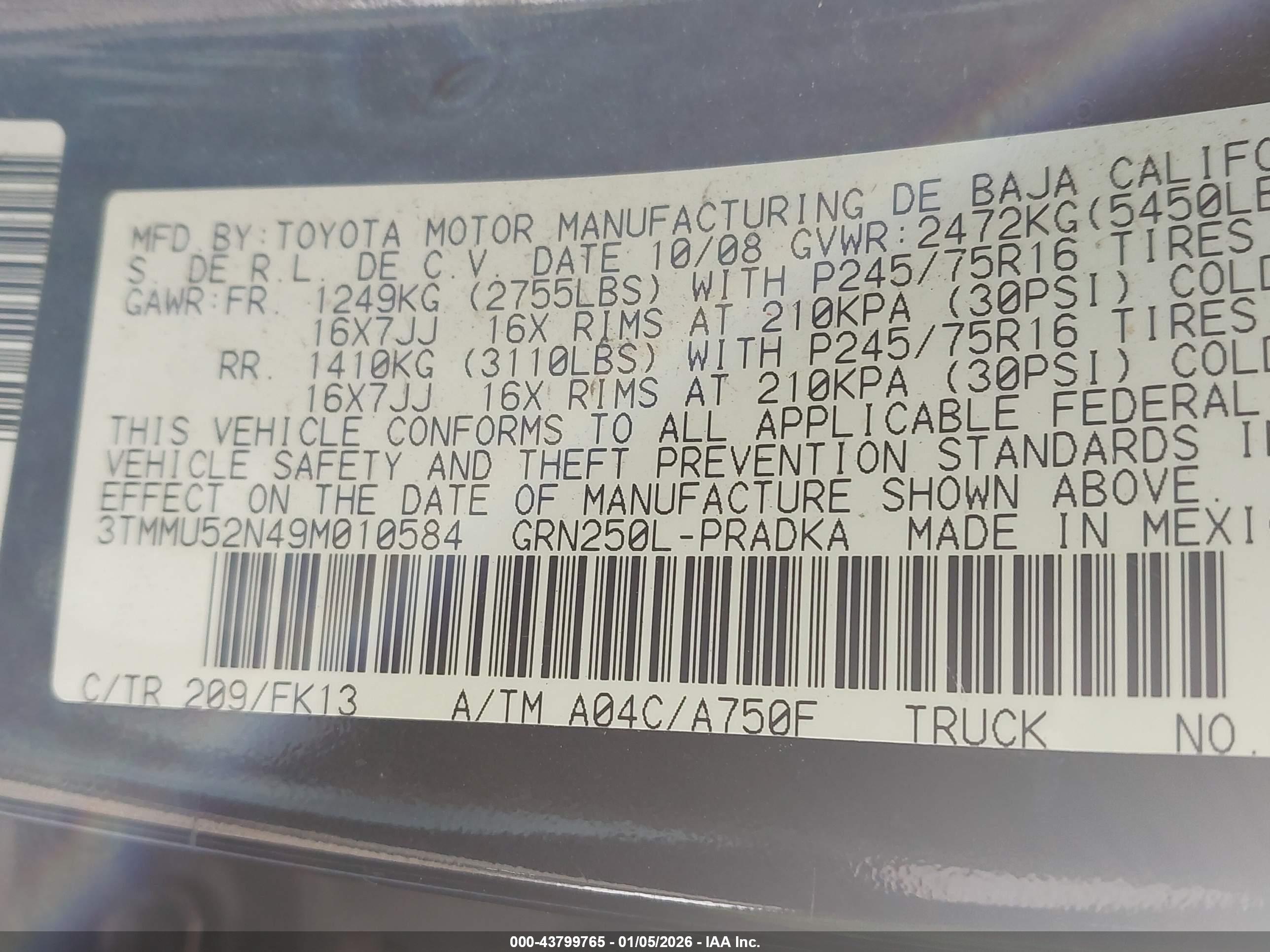 TOYOTA TACOMA image 9