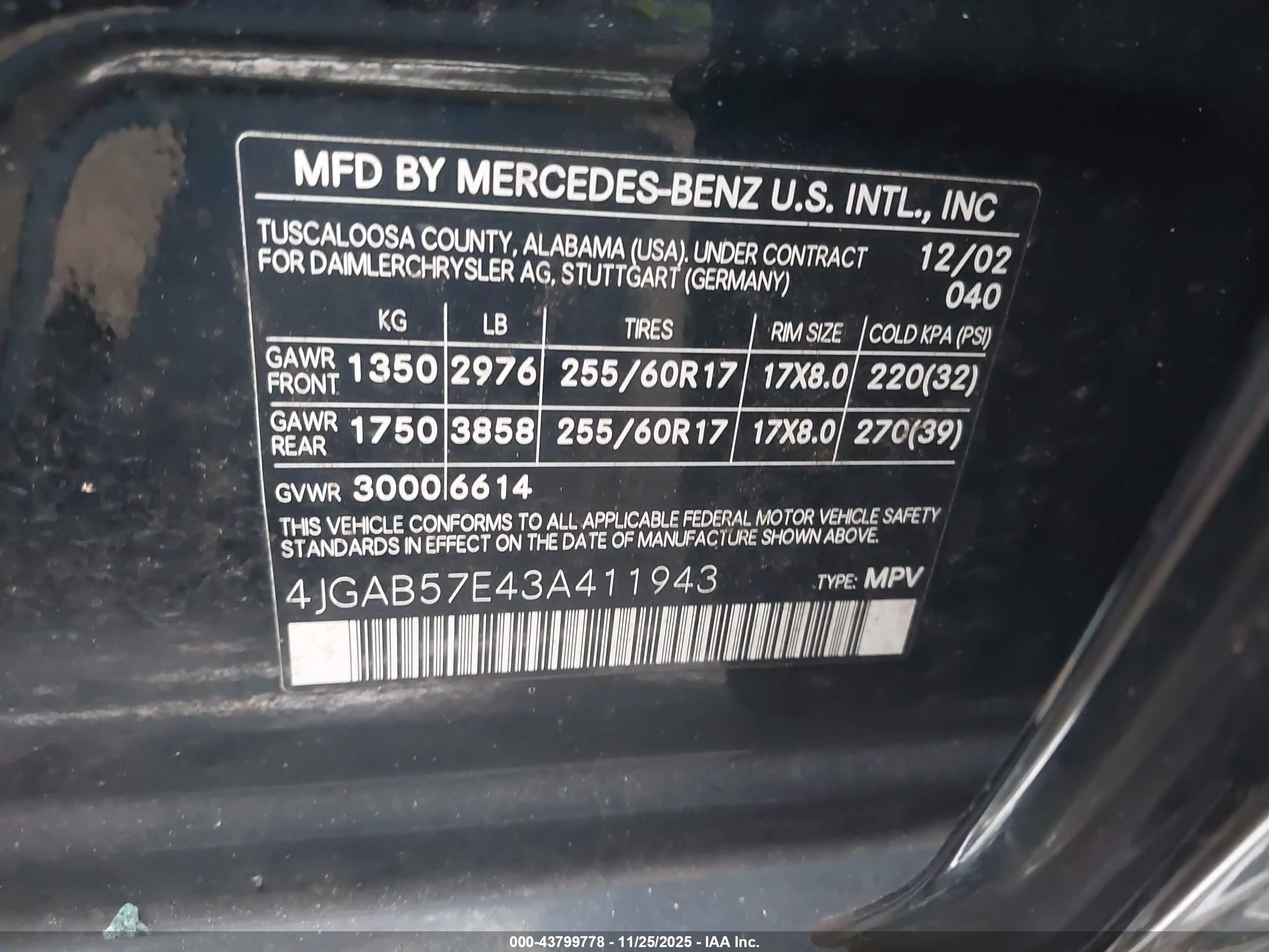 MERCEDES-BENZ ML image 9