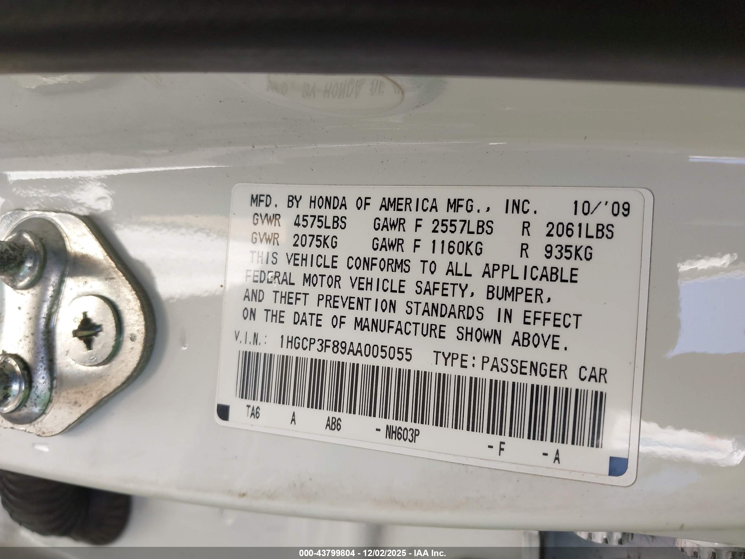 HONDA ACCORD image 9