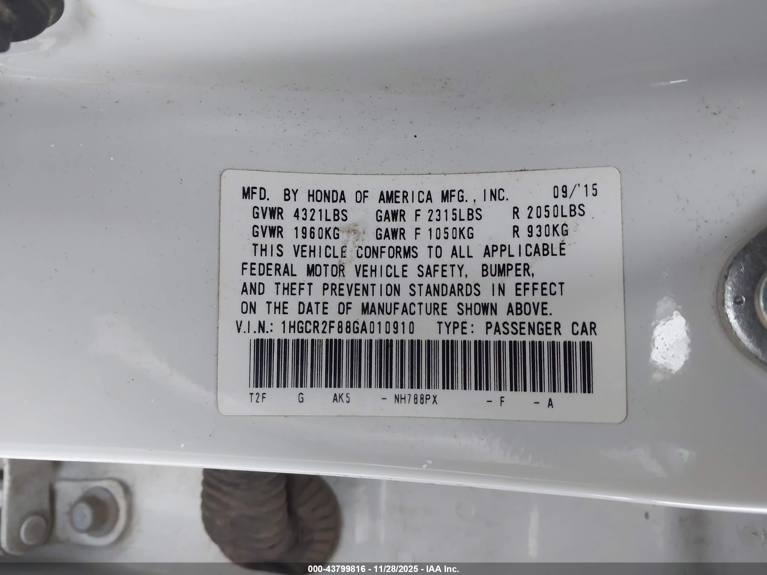 HONDA ACCORD image 9
