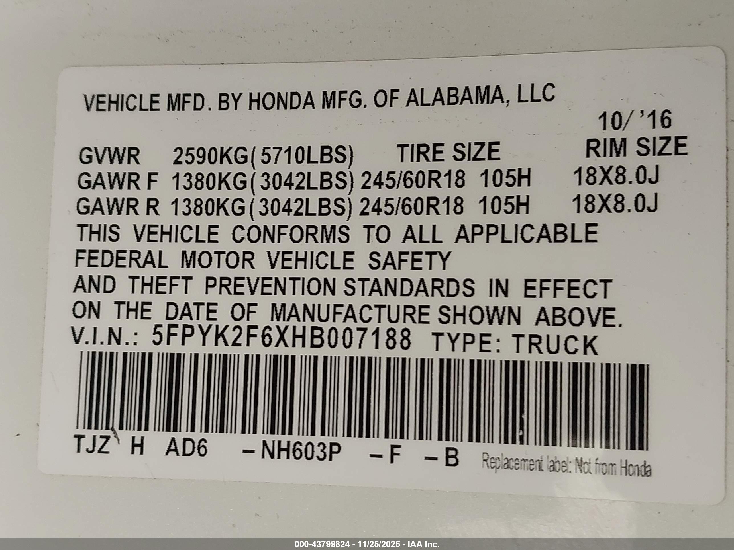 HONDA RIDGELINE image 9