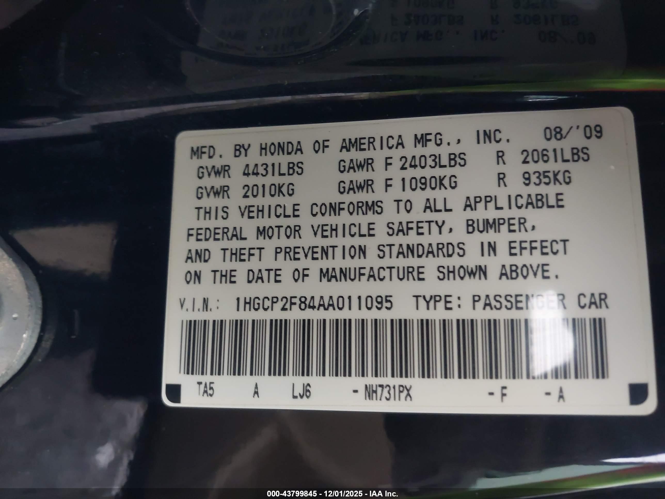 HONDA ACCORD image 9