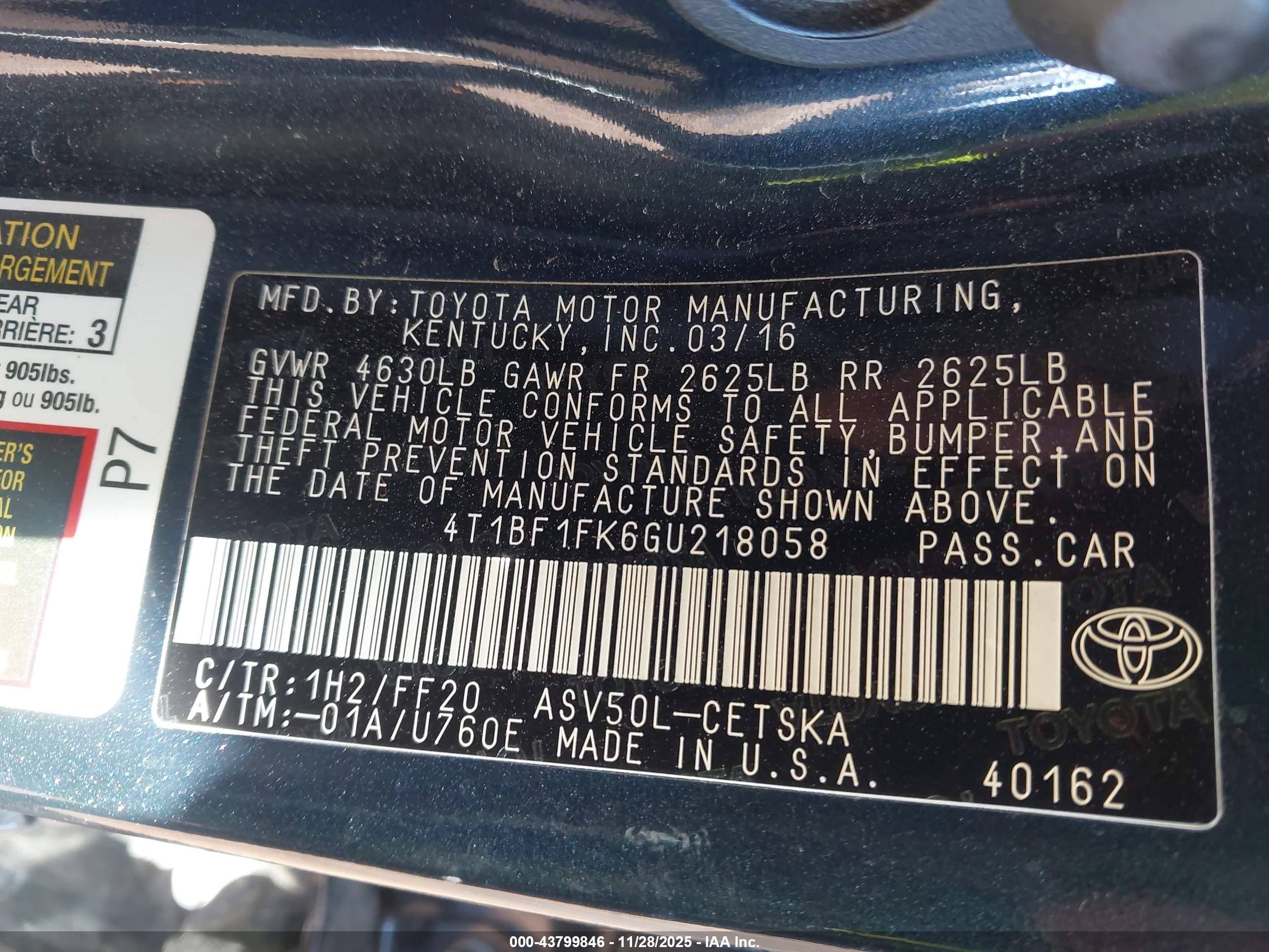 TOYOTA CAMRY image 9