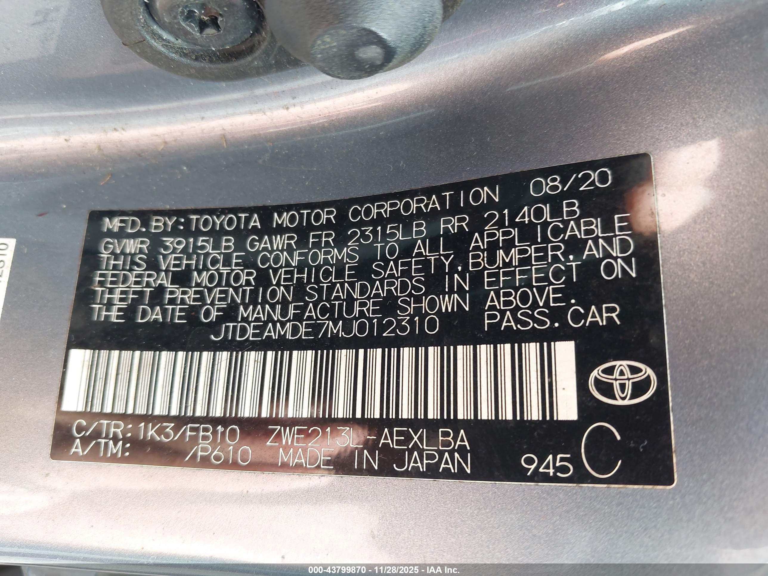 TOYOTA COROLLA image 9