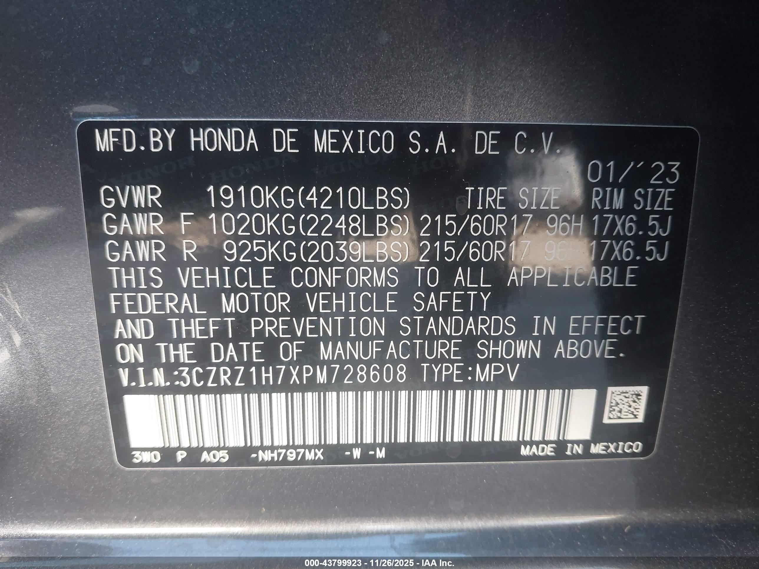 HONDA HR-V image 9
