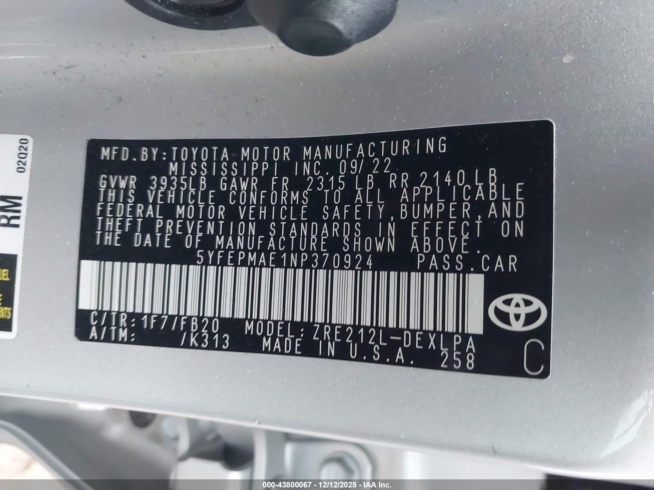 TOYOTA COROLLA image 9