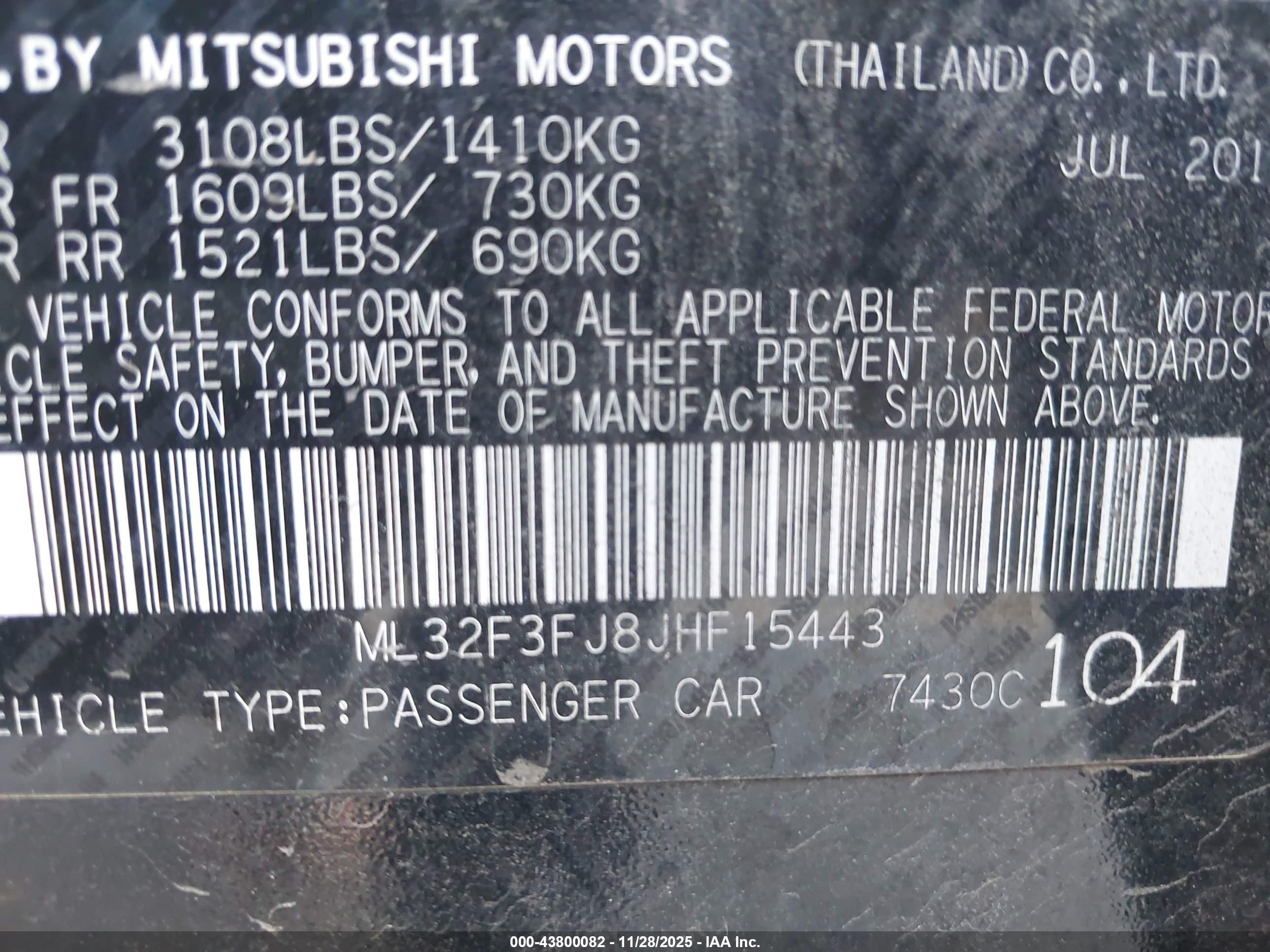 MITSUBISHI MIRAGE image 9
