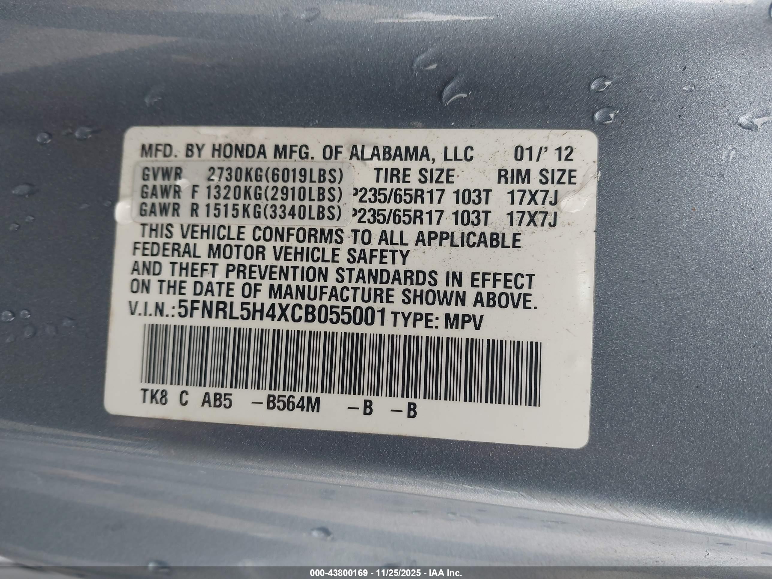 HONDA ODYSSEY image 9
