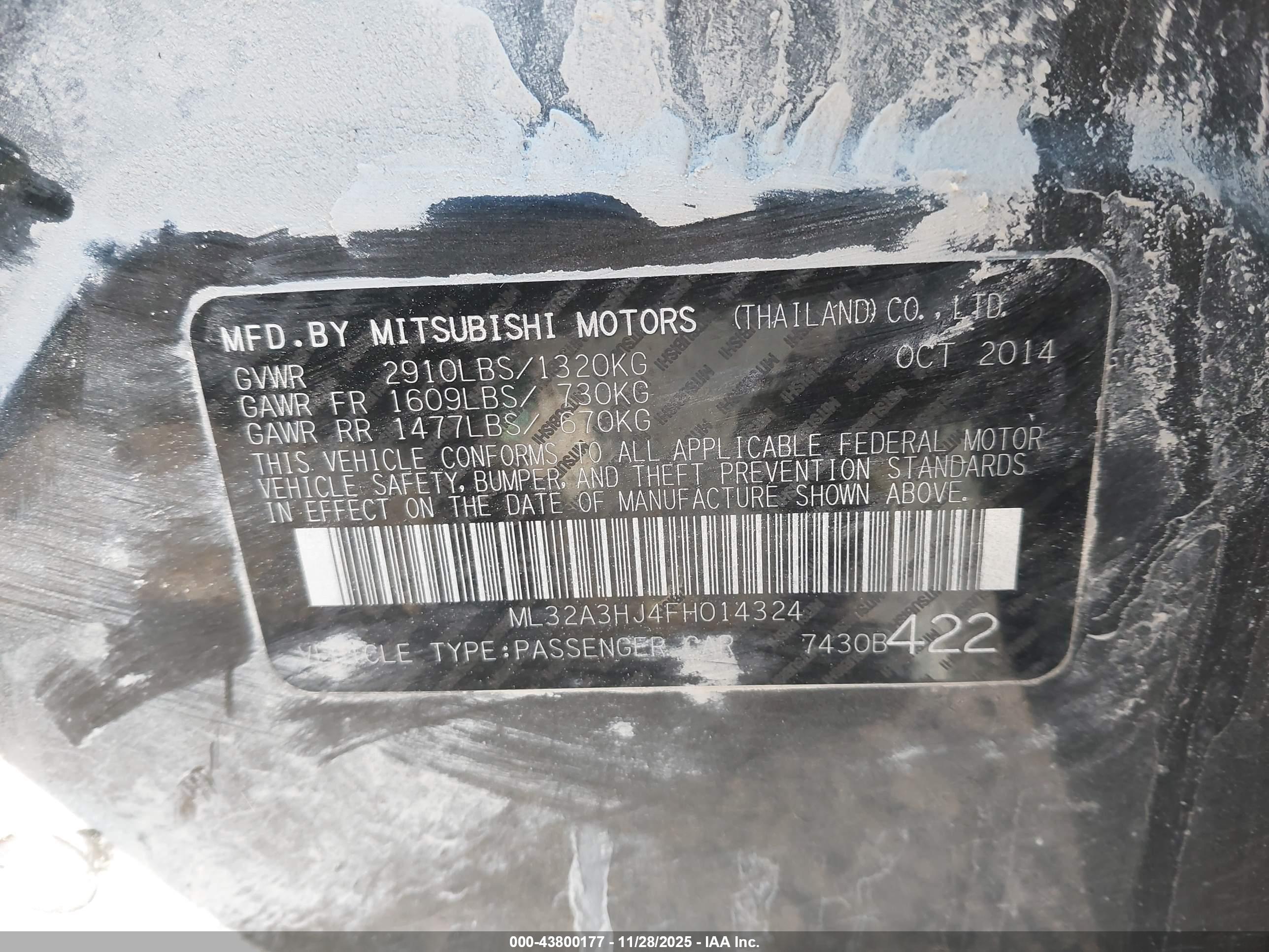 MITSUBISHI MIRAGE image 9