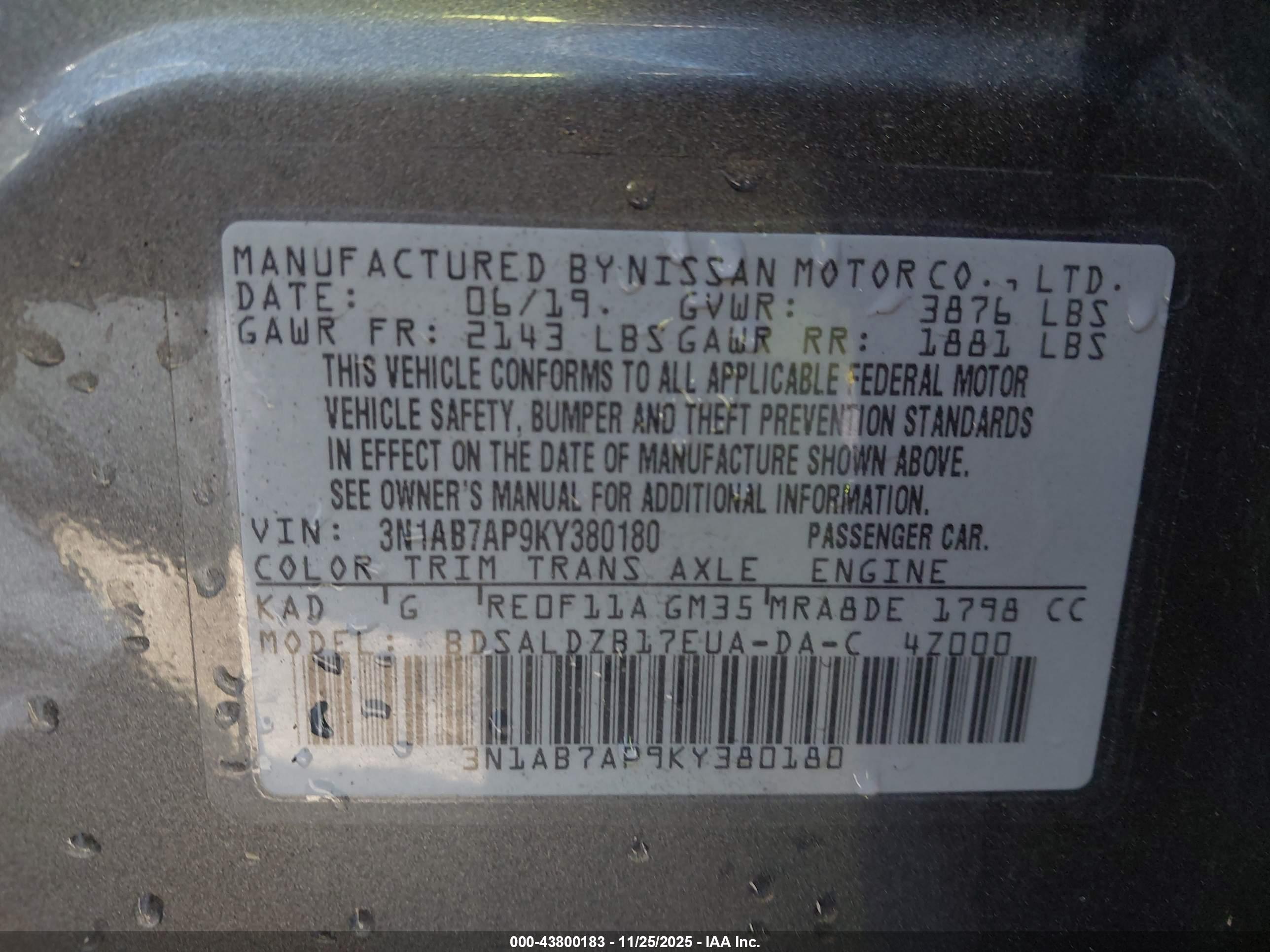 NISSAN SENTRA image 9