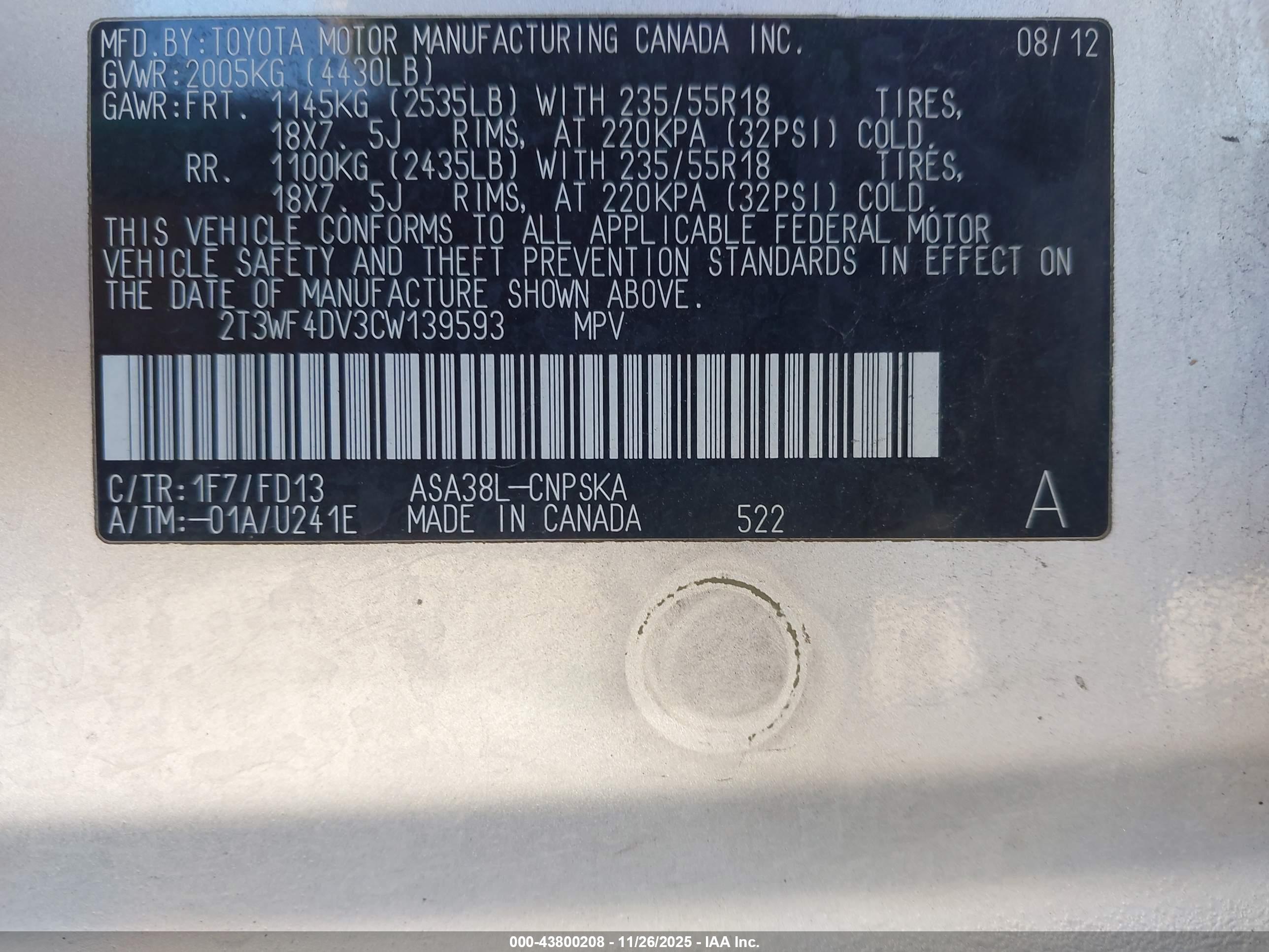 TOYOTA RAV4 image 9