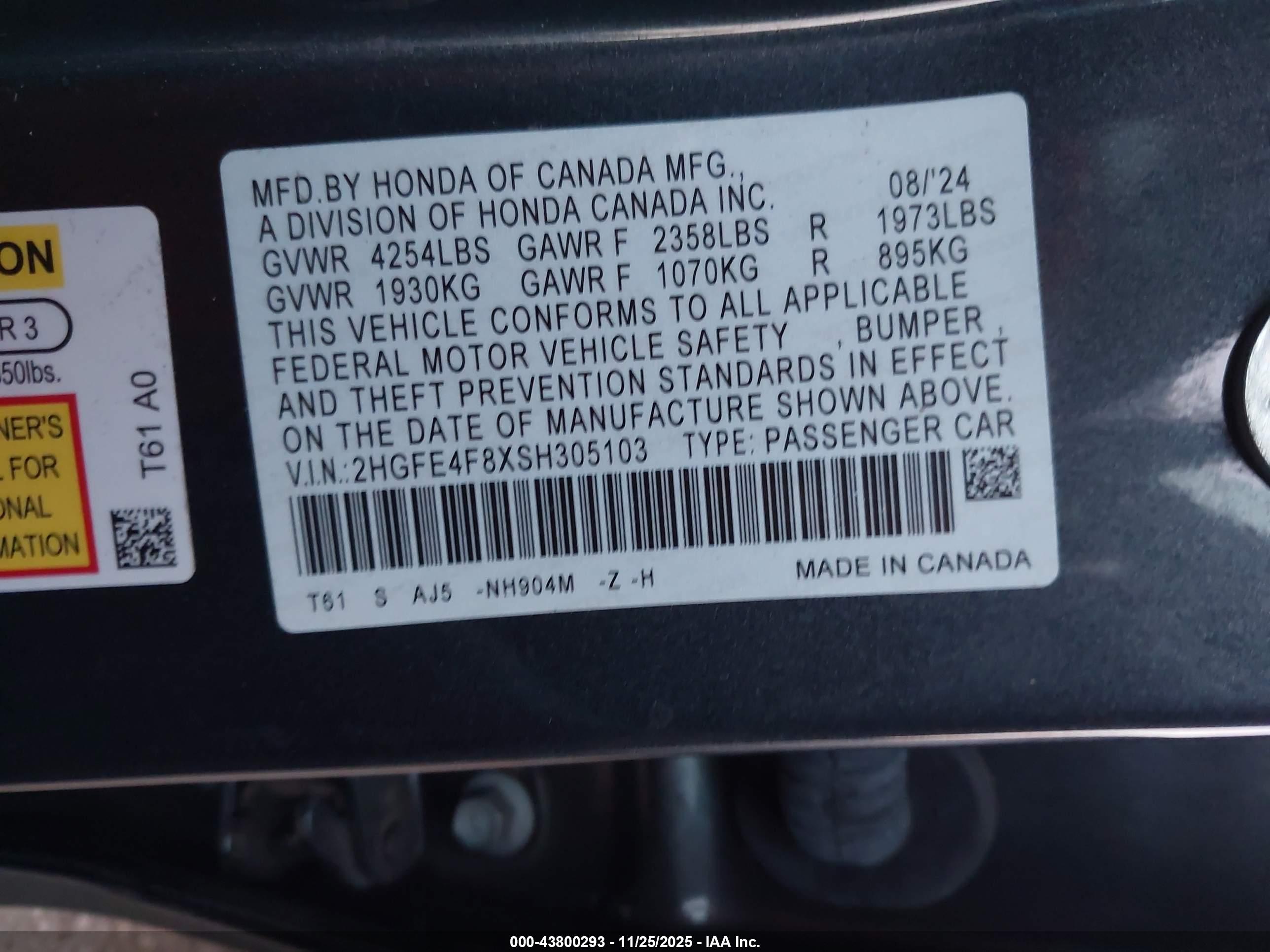 HONDA CIVIC image 9