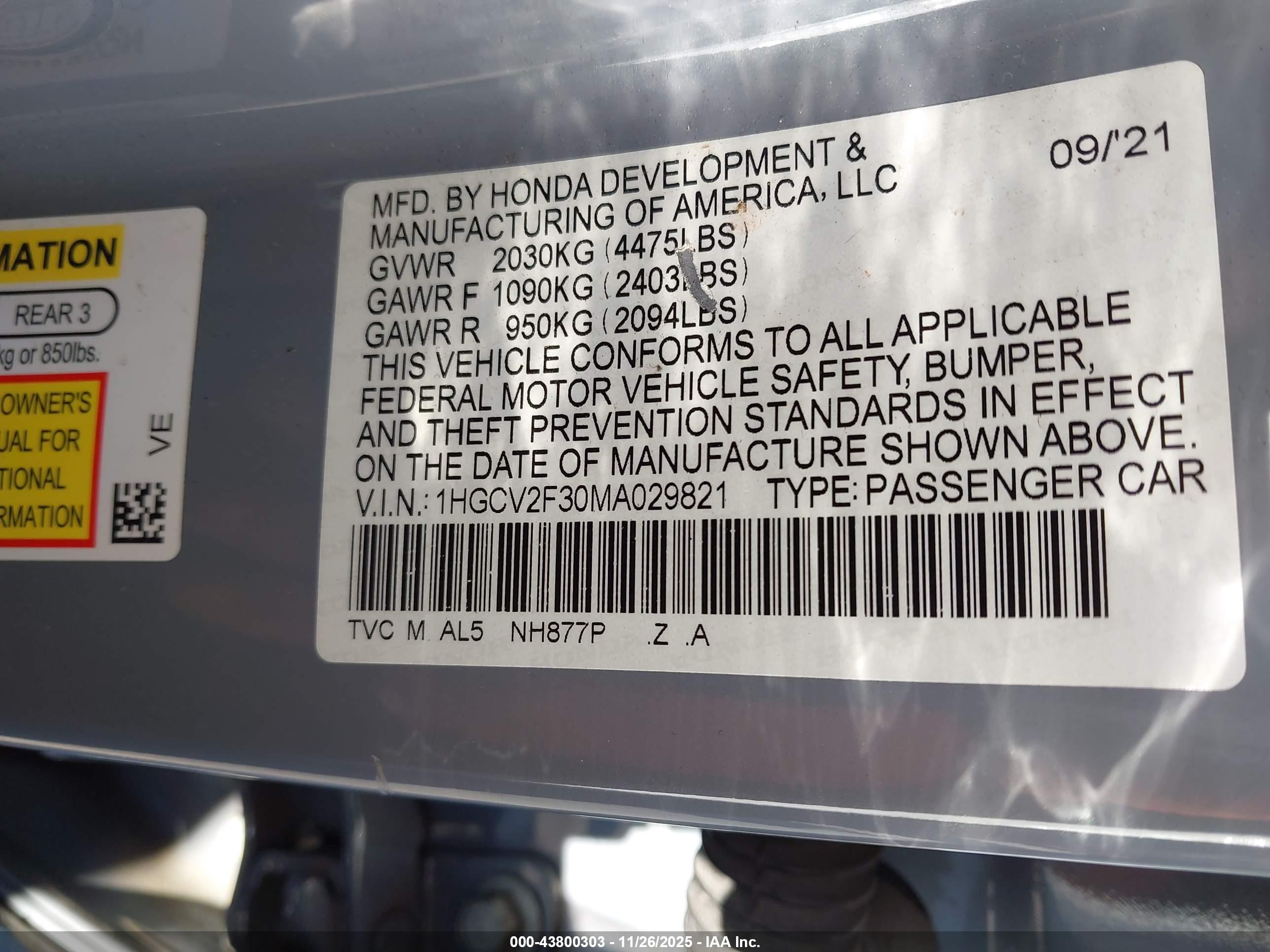 HONDA ACCORD image 9