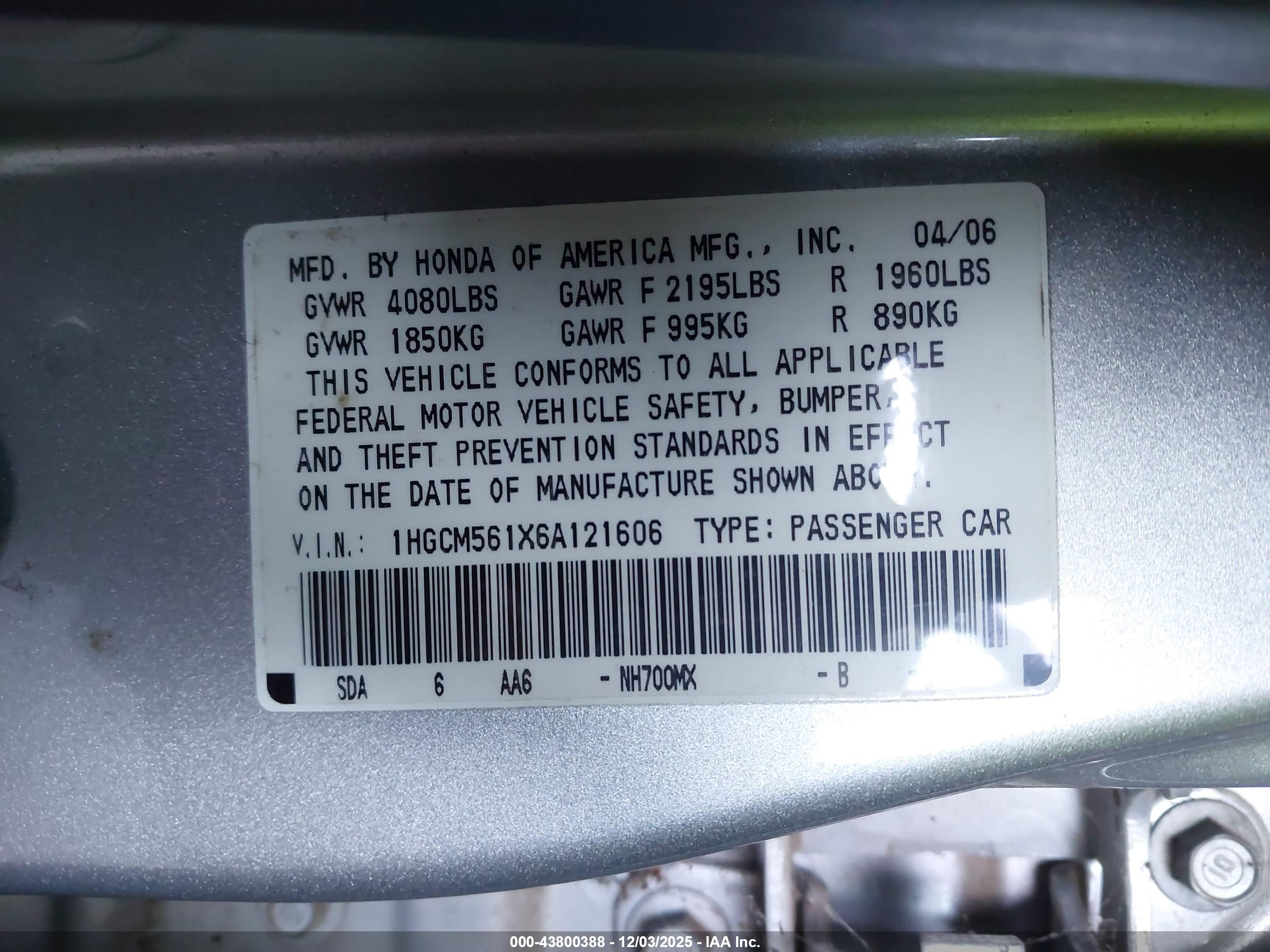 HONDA ACCORD image 9