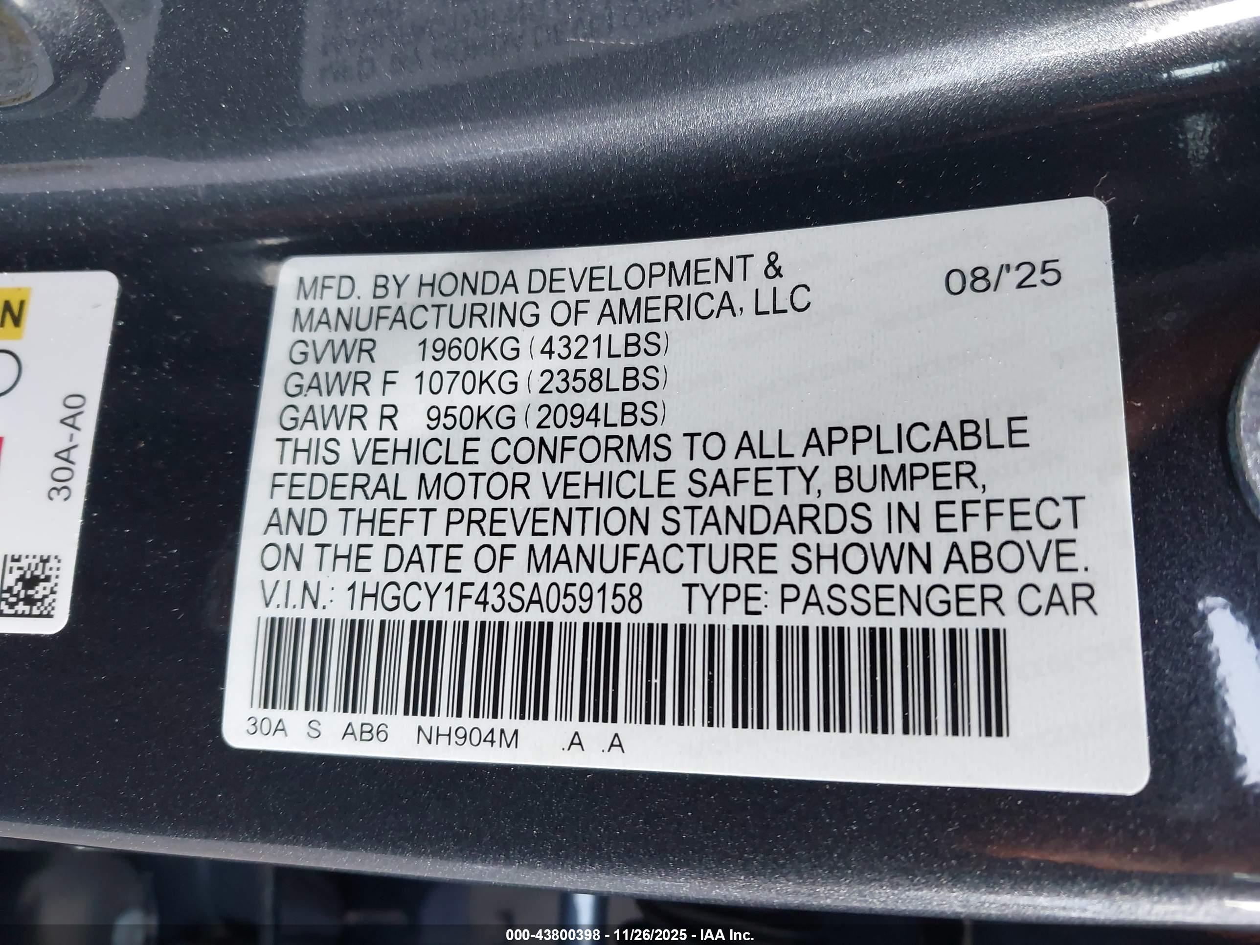 HONDA ACCORD image 9