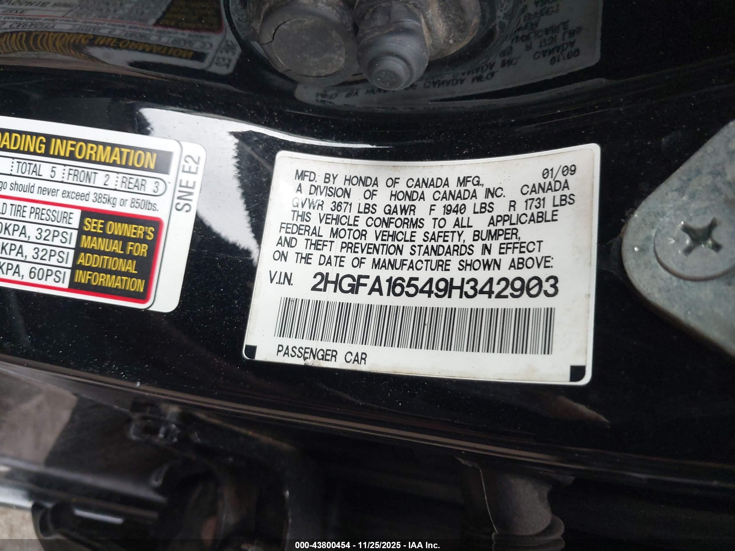 HONDA CIVIC image 9
