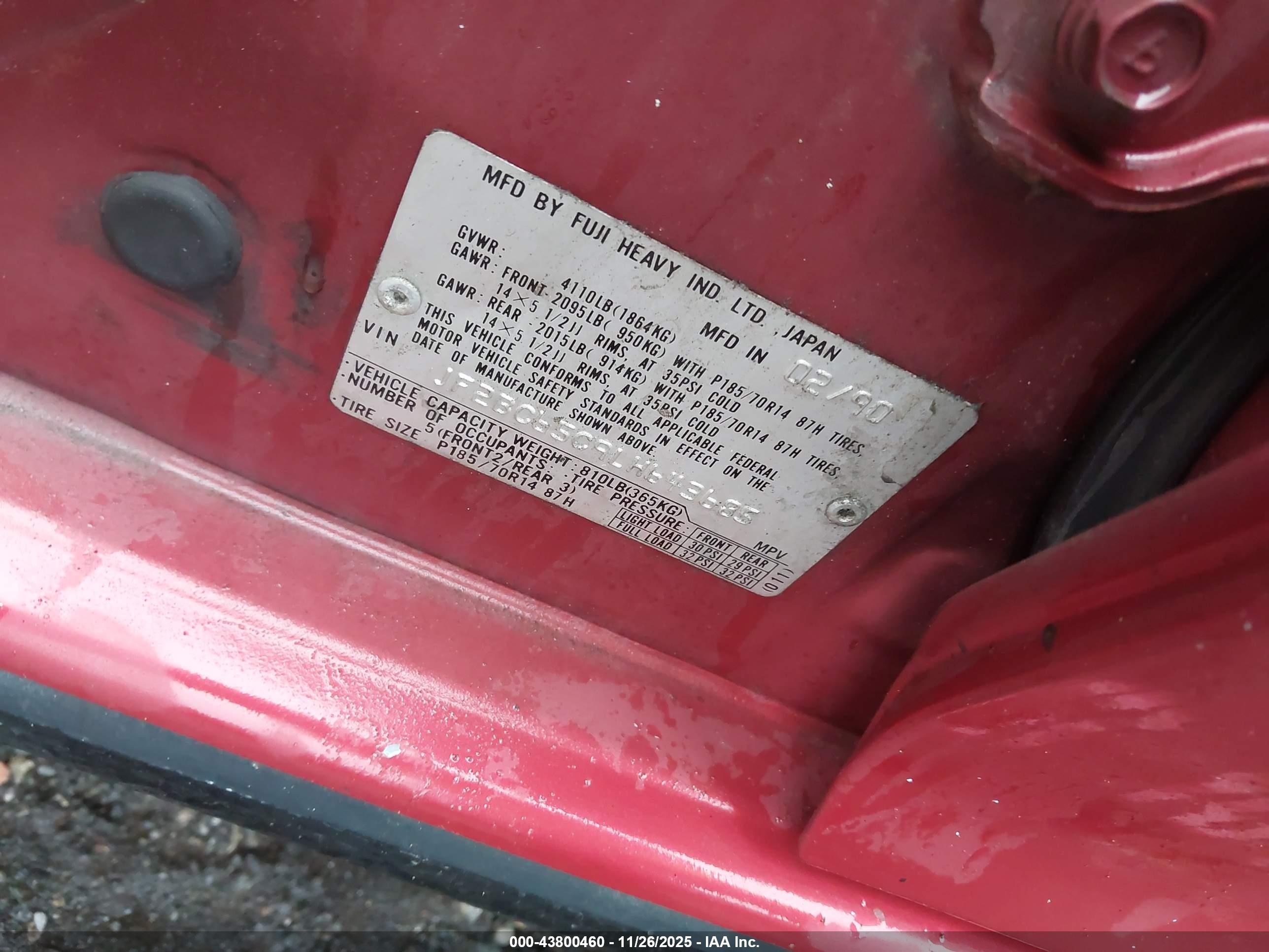 SUBARU LEGACY image 9