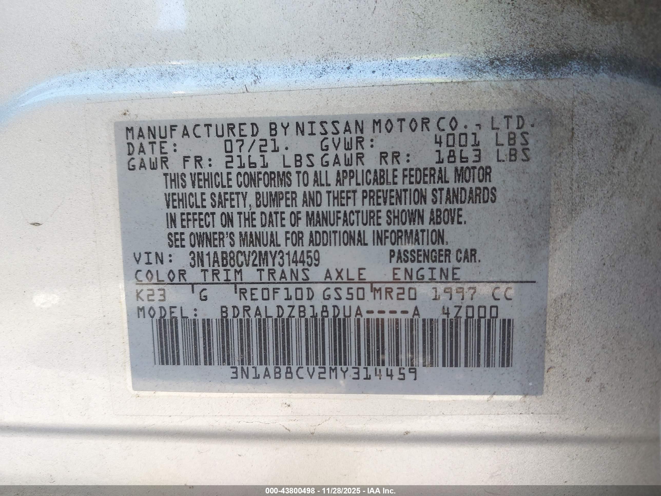 NISSAN SENTRA image 9