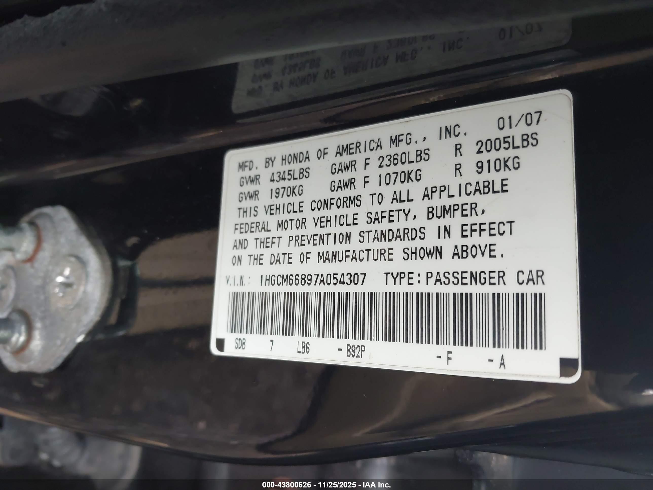 HONDA ACCORD image 9