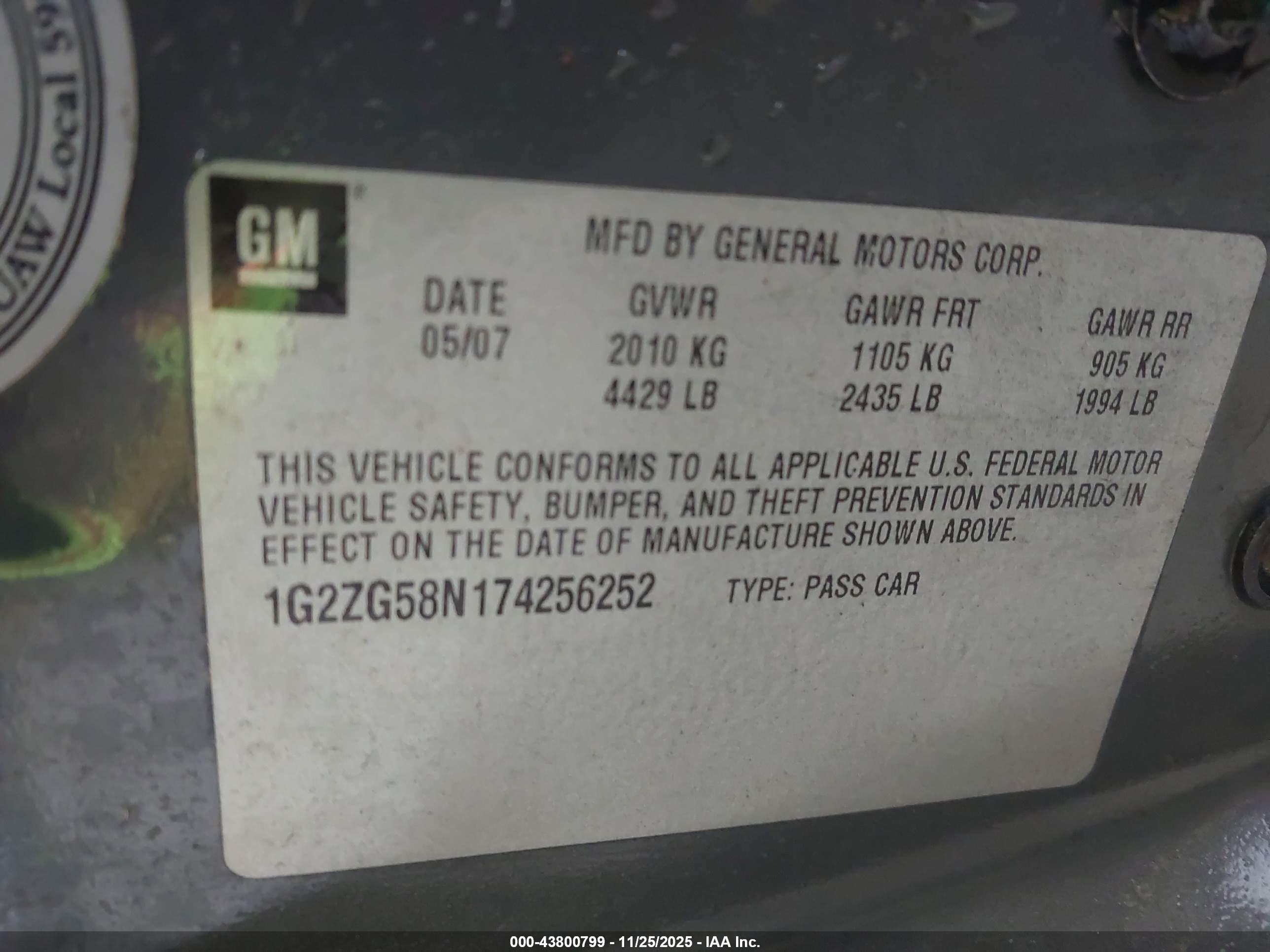 PONTIAC G6 image 9