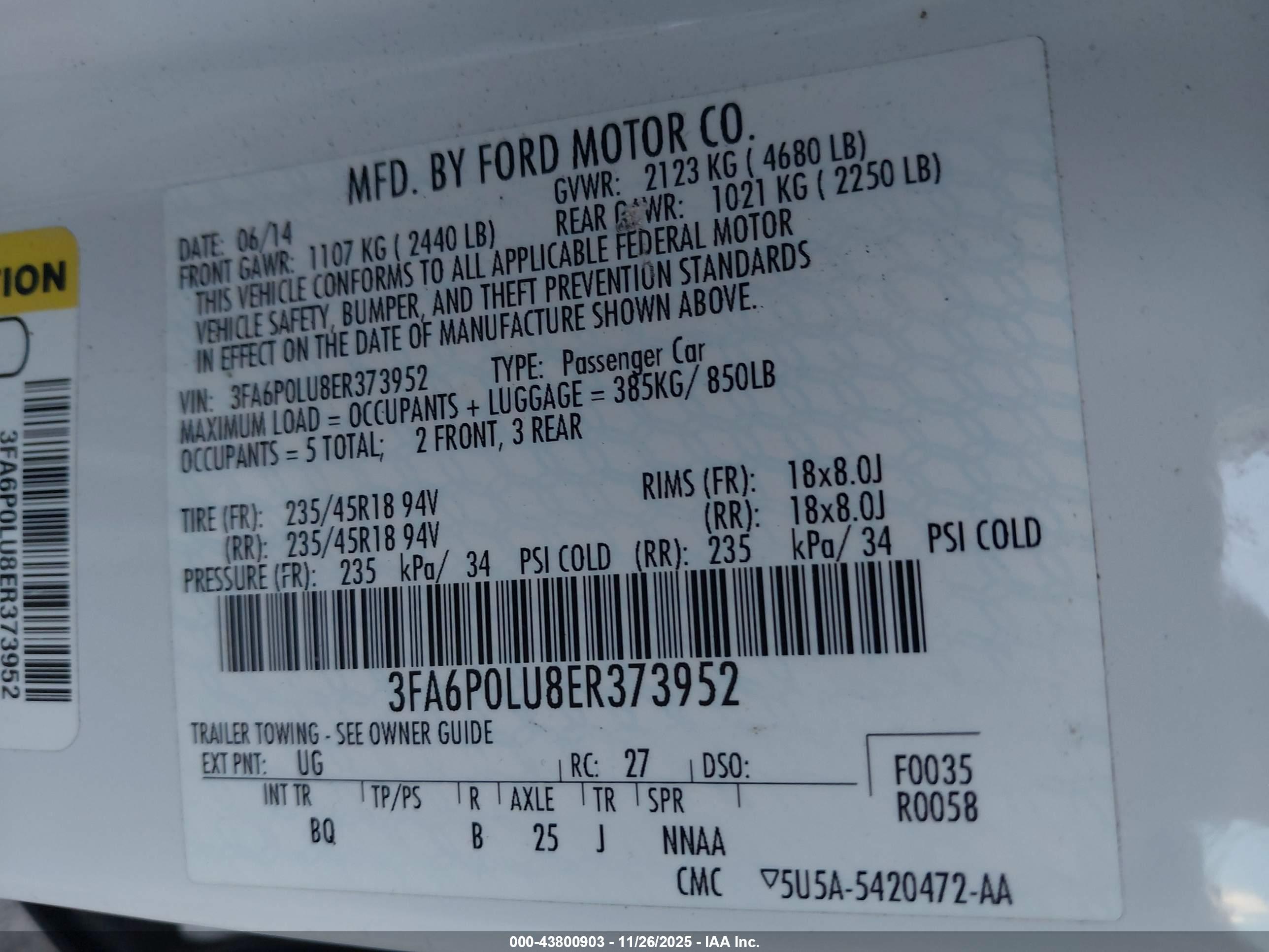 FORD FUSION image 9