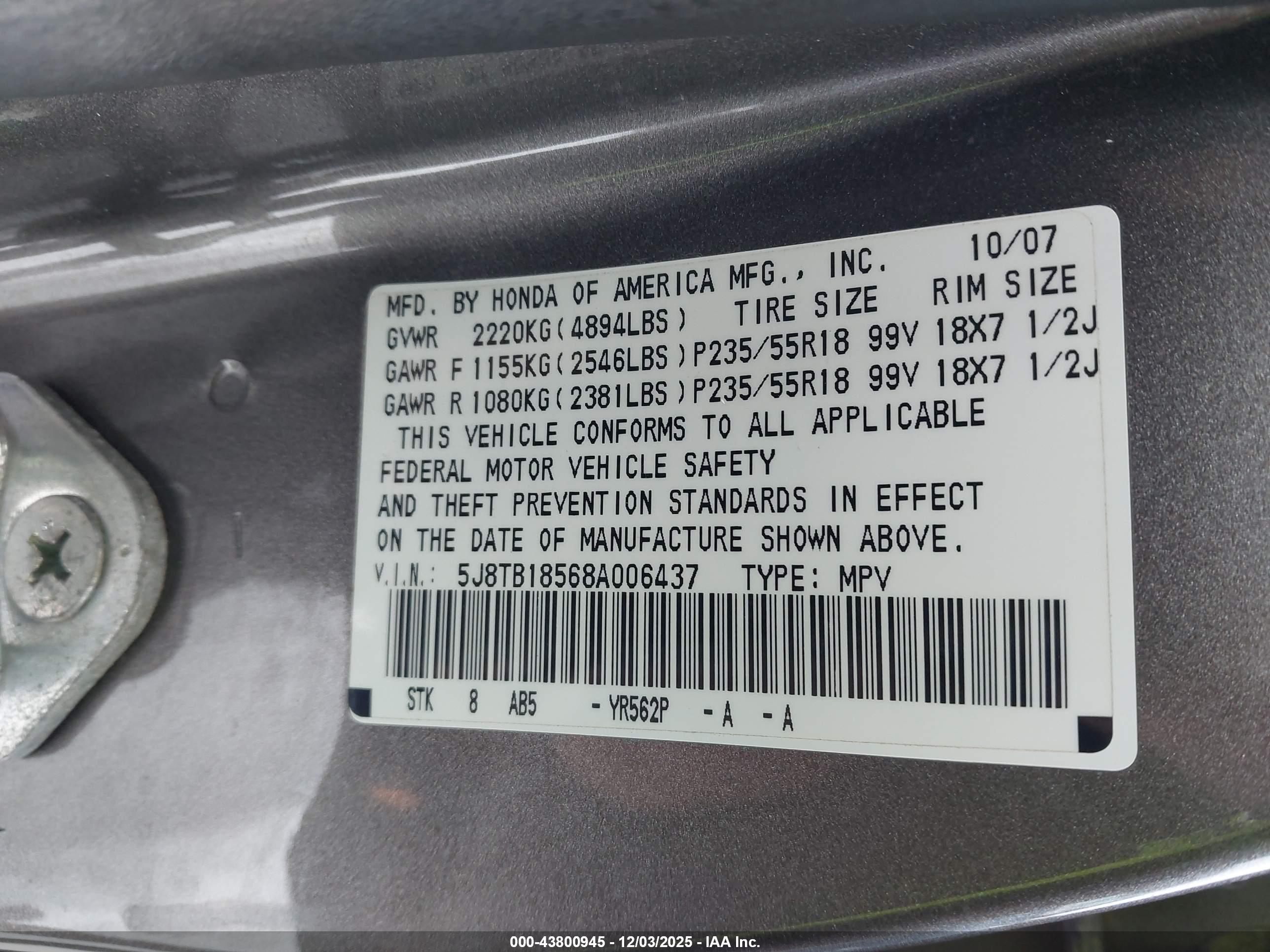 ACURA RDX image 9