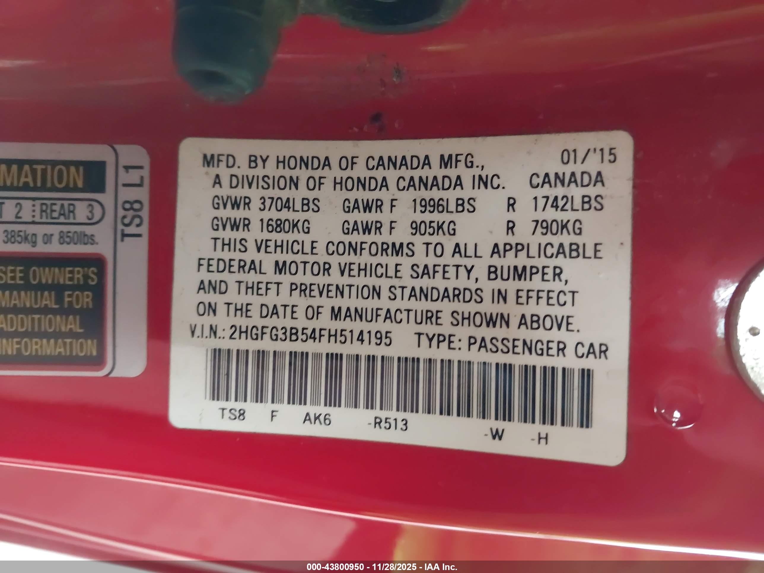 HONDA CIVIC image 9