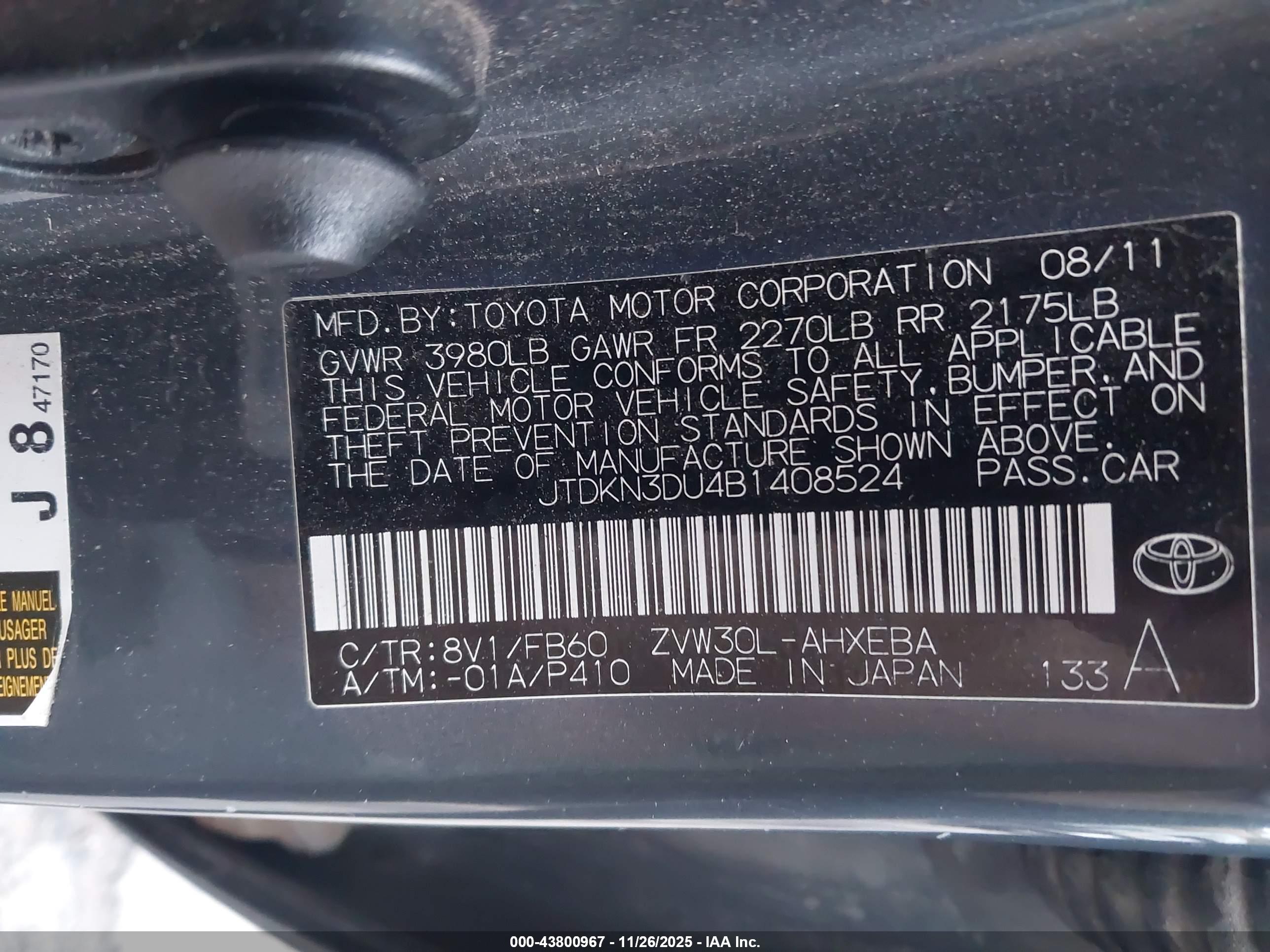 TOYOTA PRIUS image 9