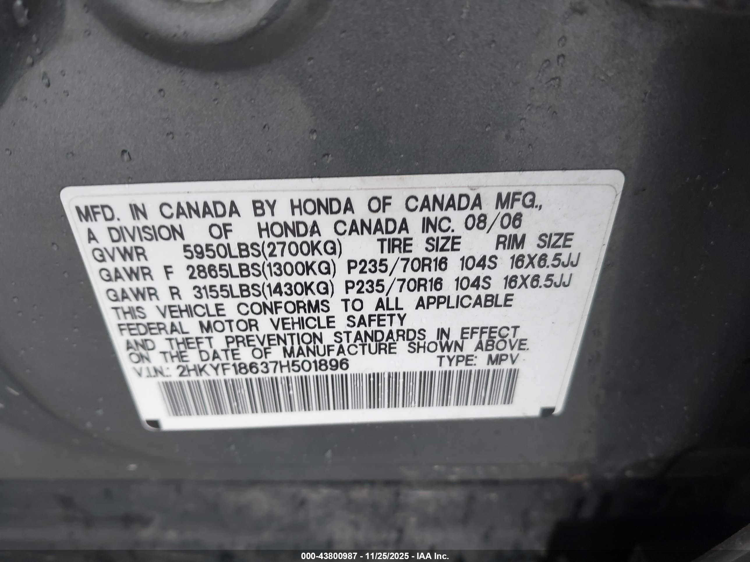 HONDA PILOT image 9