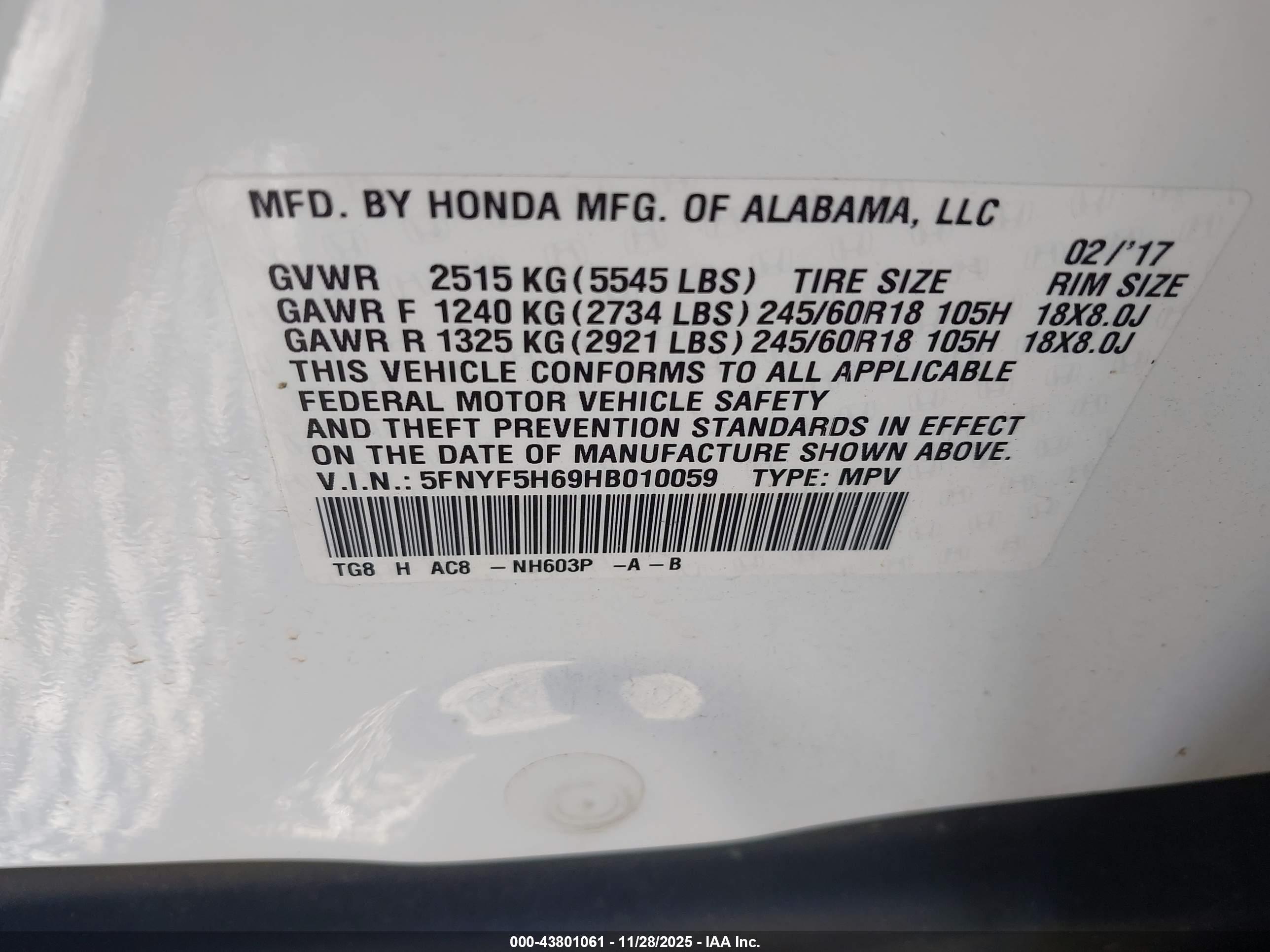 HONDA PILOT image 9