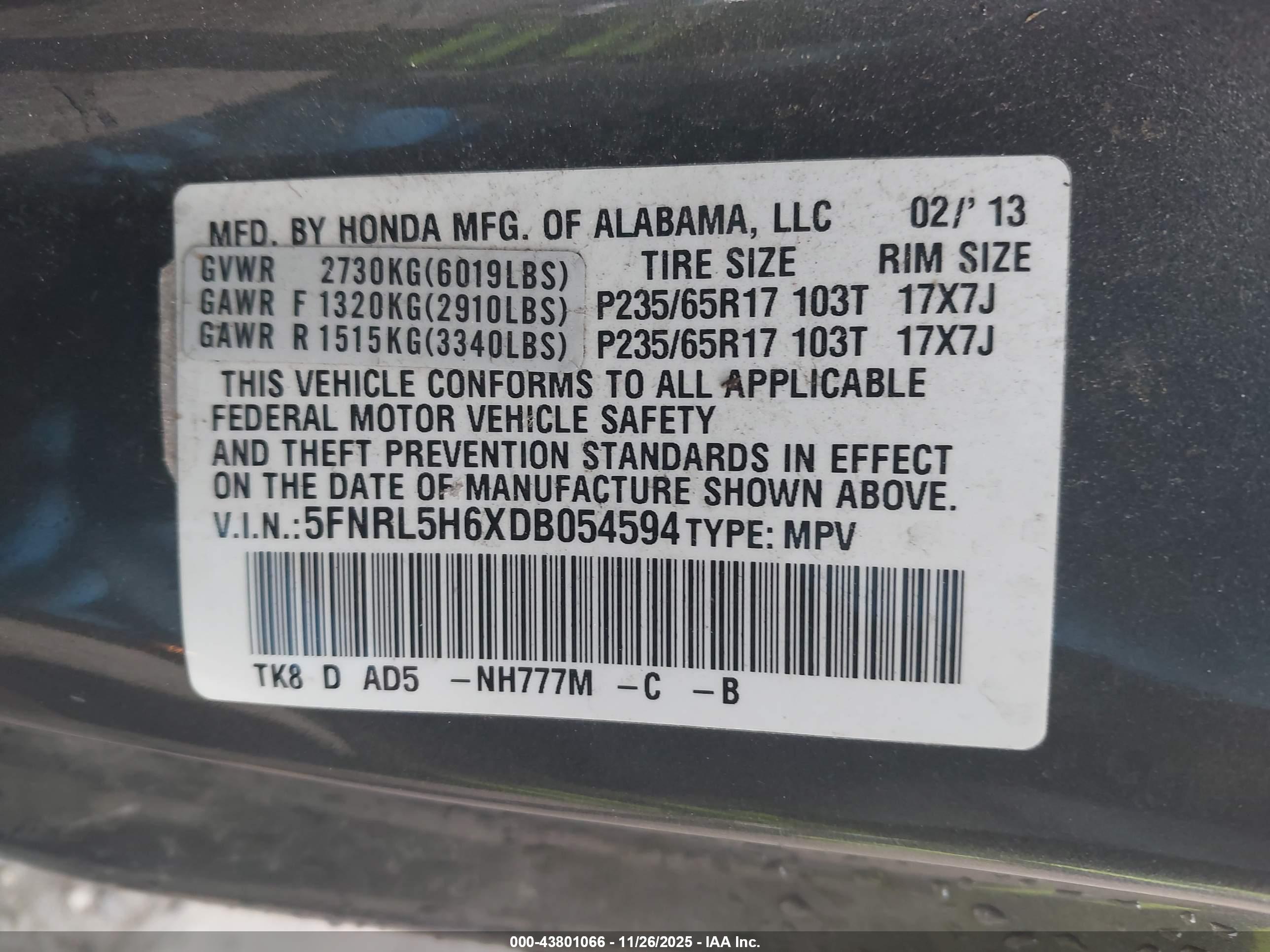HONDA ODYSSEY image 9