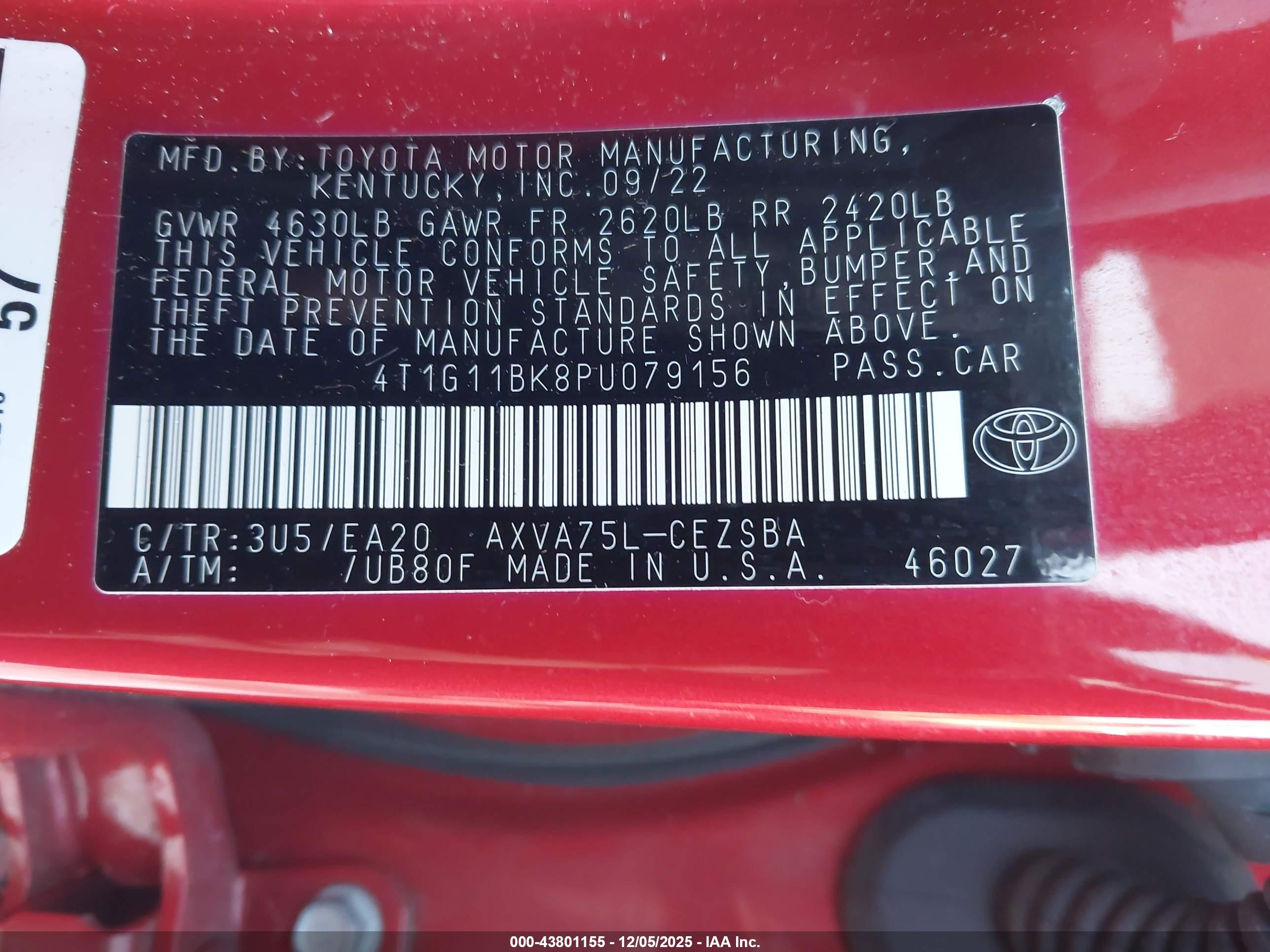 TOYOTA CAMRY image 9