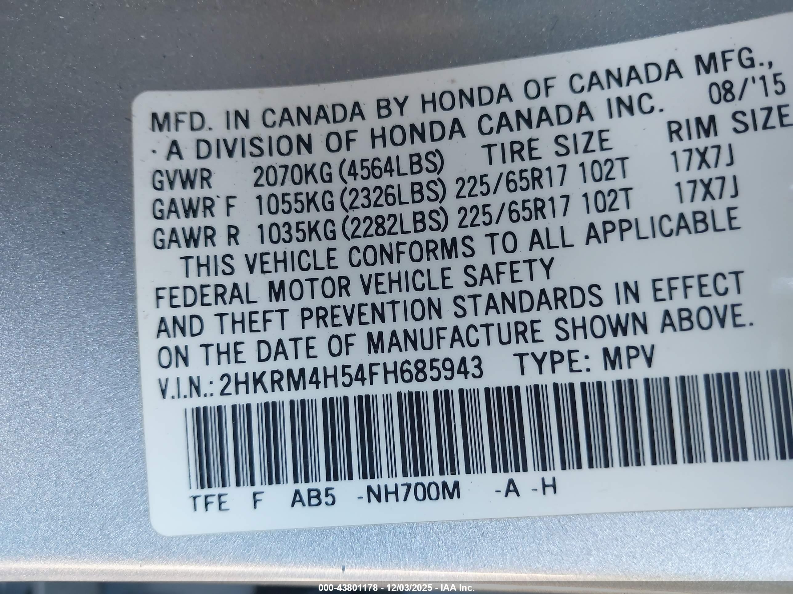 HONDA CR-V image 9