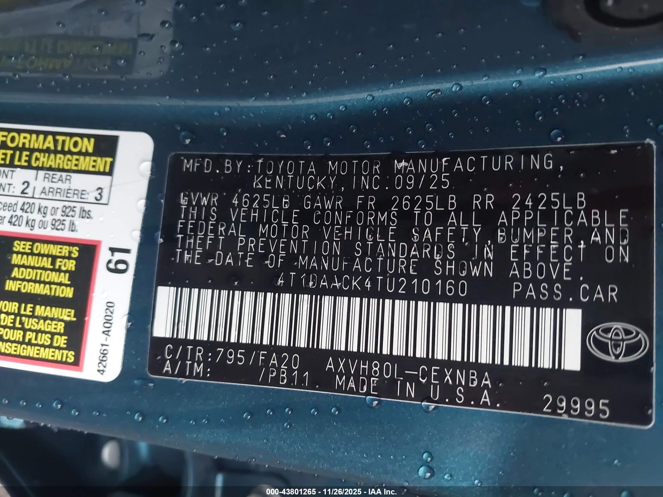 TOYOTA CAMRY image 9