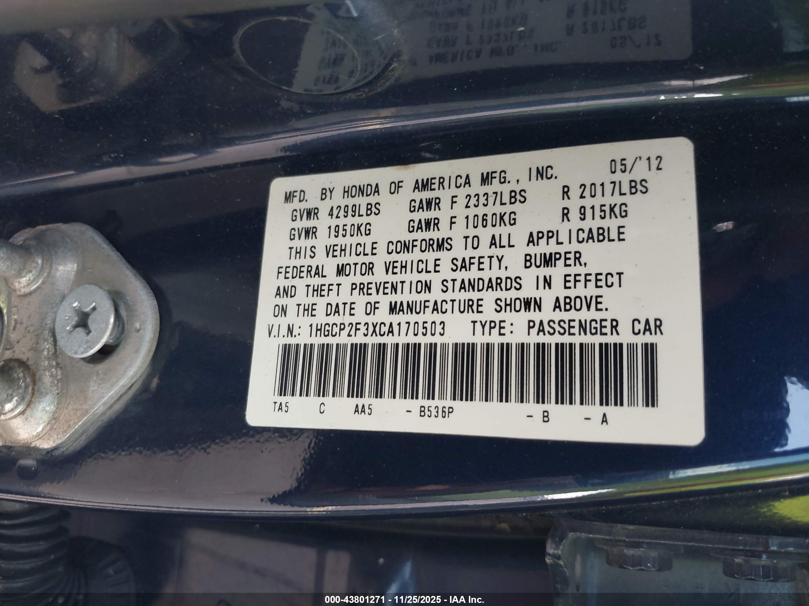 HONDA ACCORD image 9
