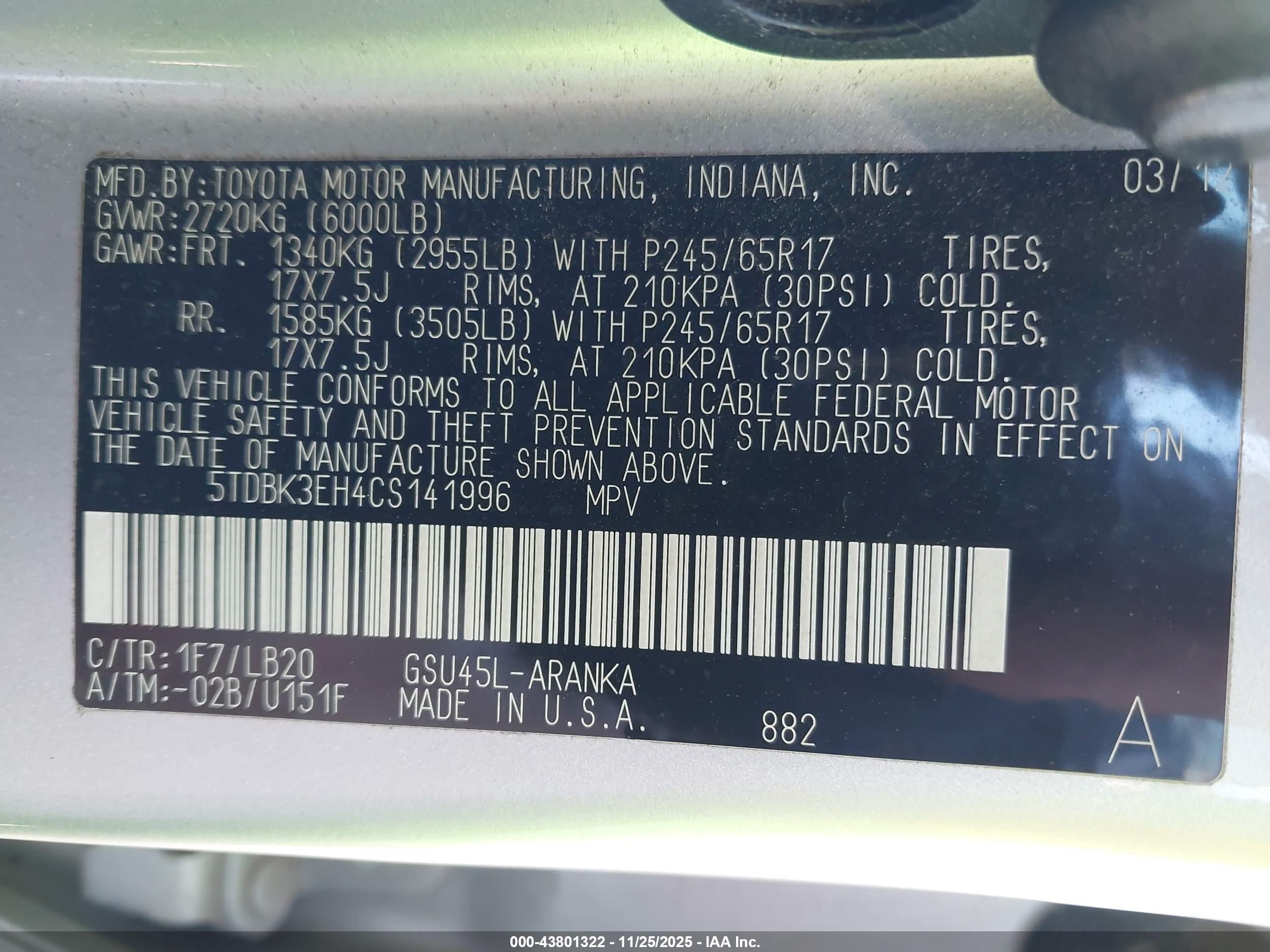 TOYOTA HIGHLANDER image 9