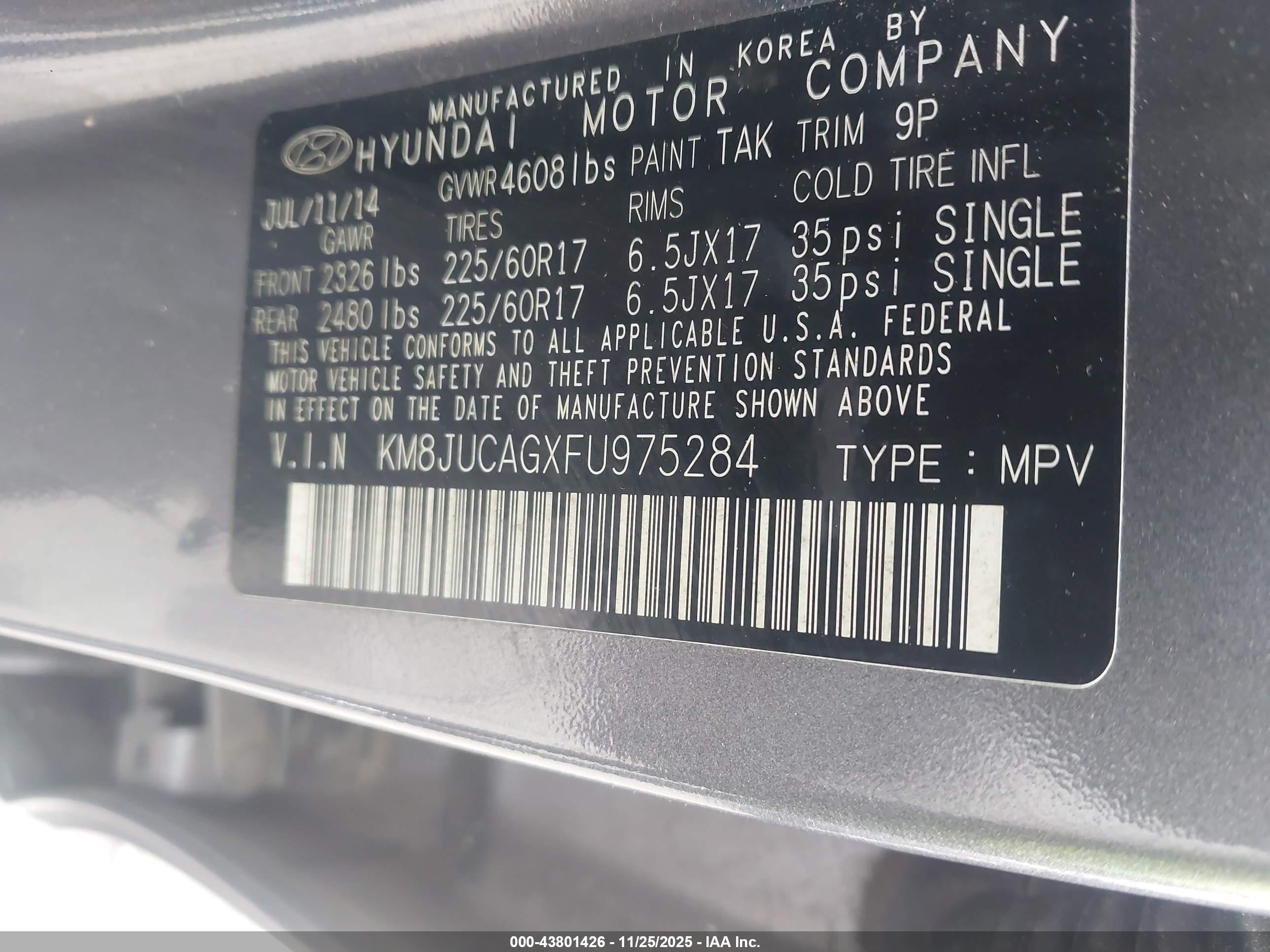 HYUNDAI TUCSON image 9