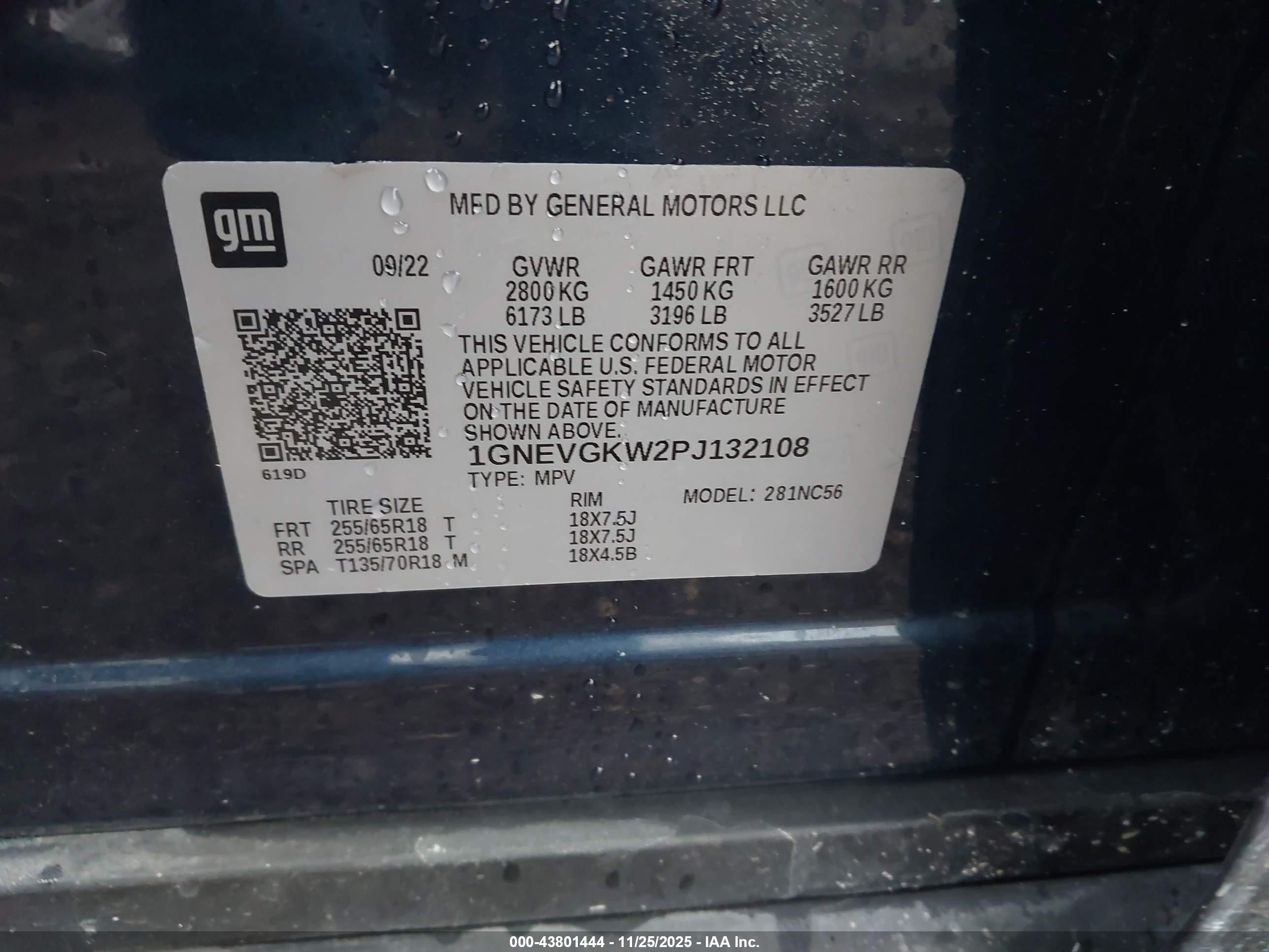 CHEVROLET TRAVERSE image 9