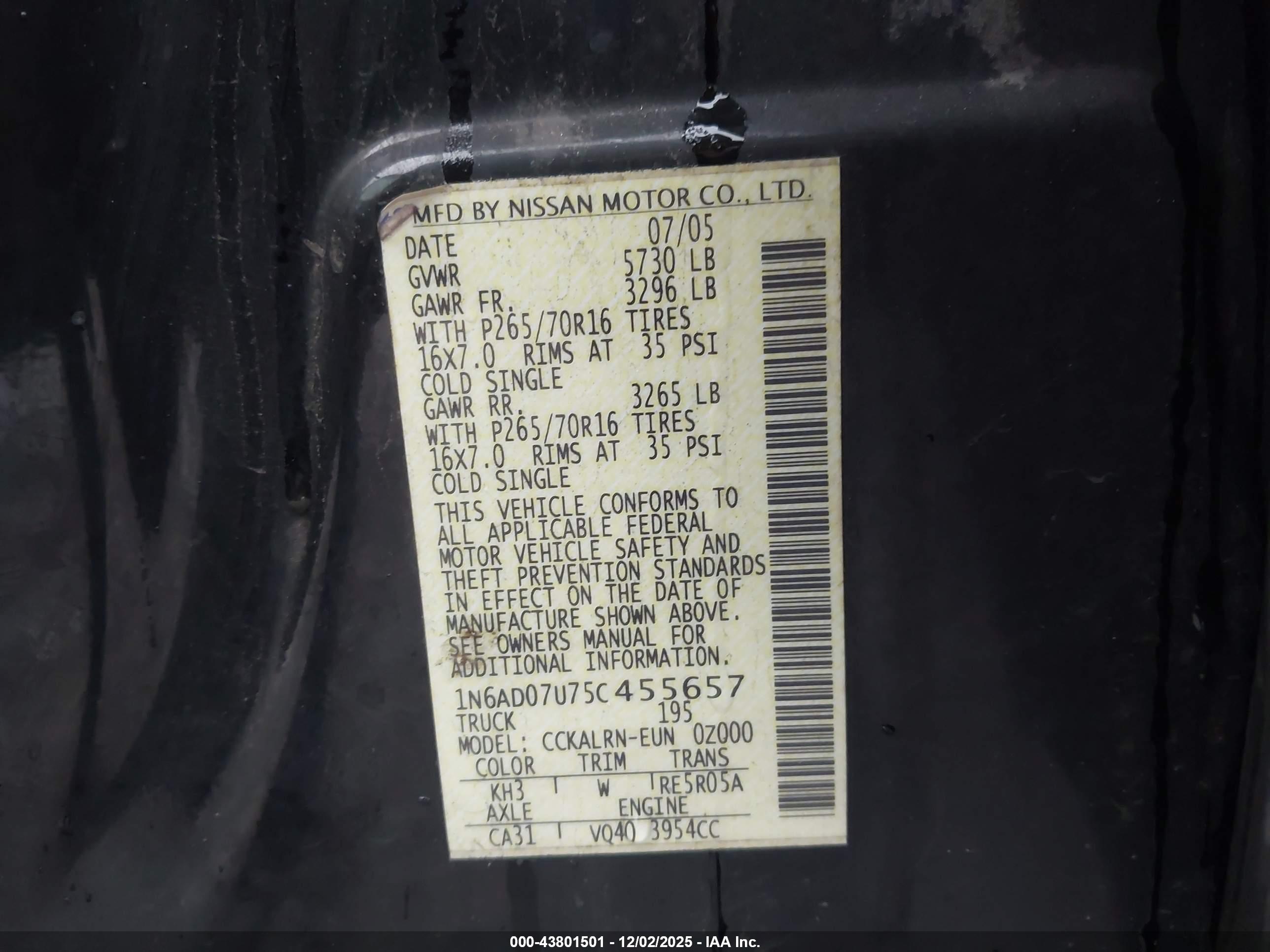 NISSAN FRONTIER image 9