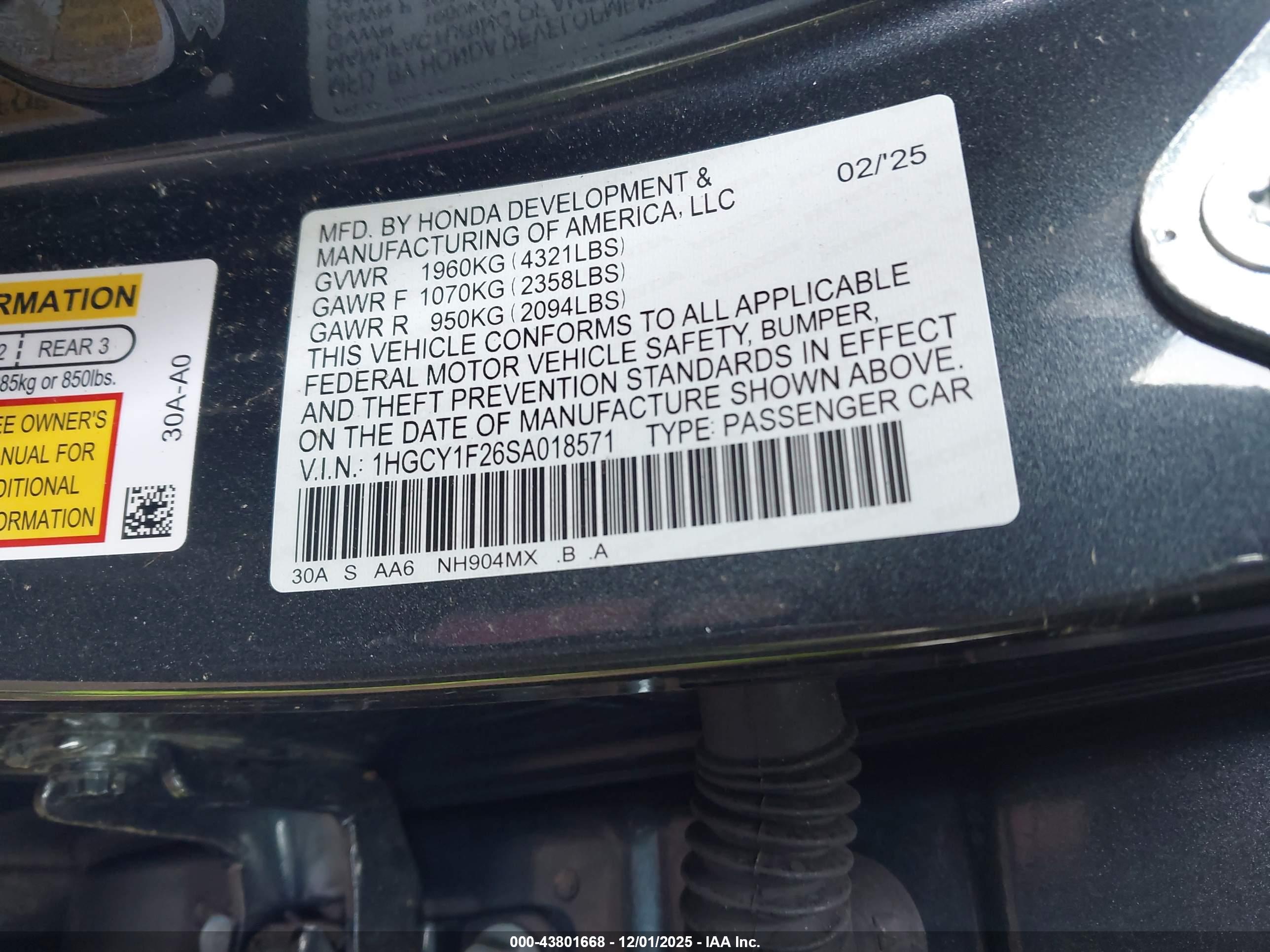 HONDA ACCORD image 9