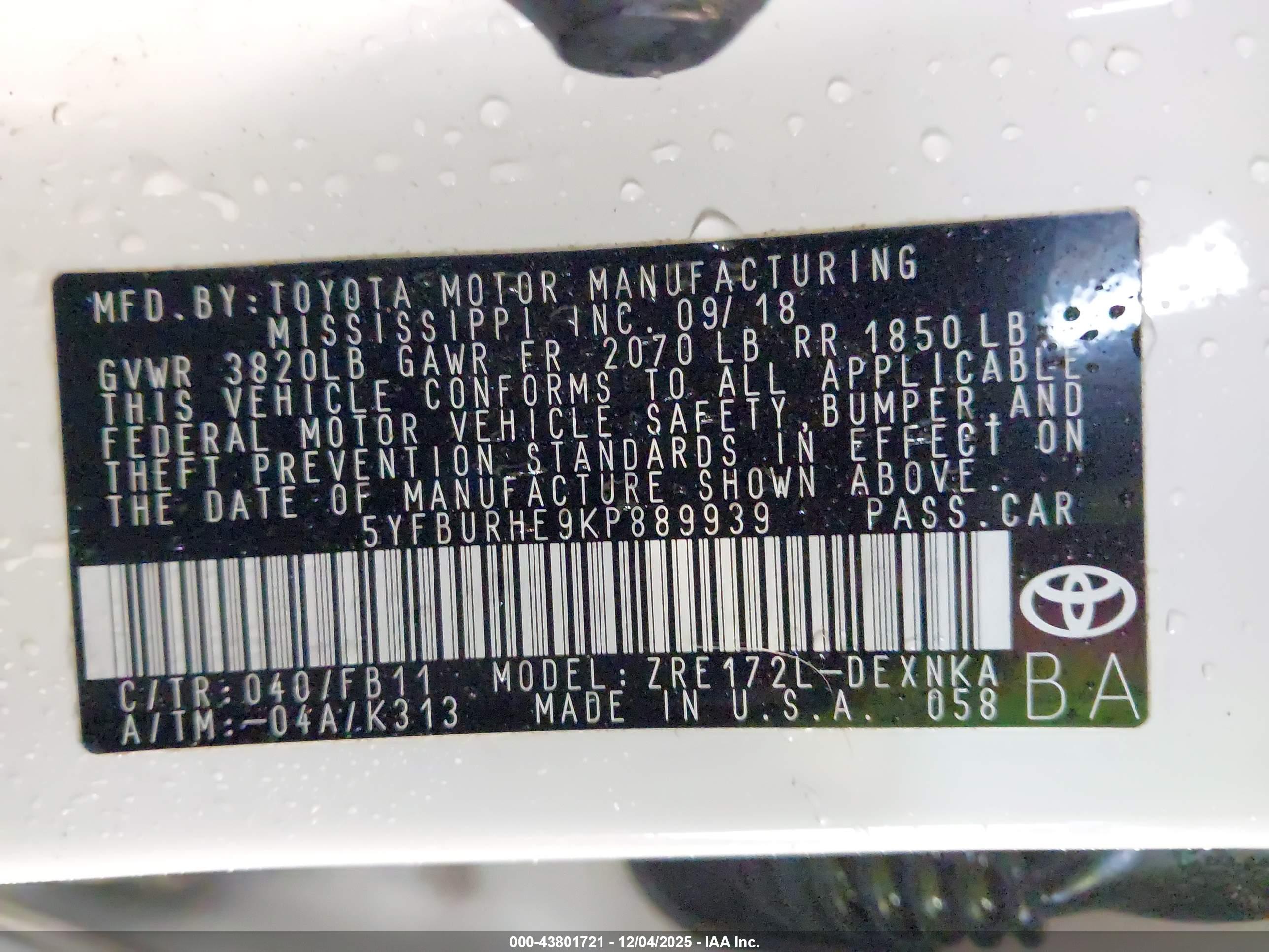 TOYOTA COROLLA image 9