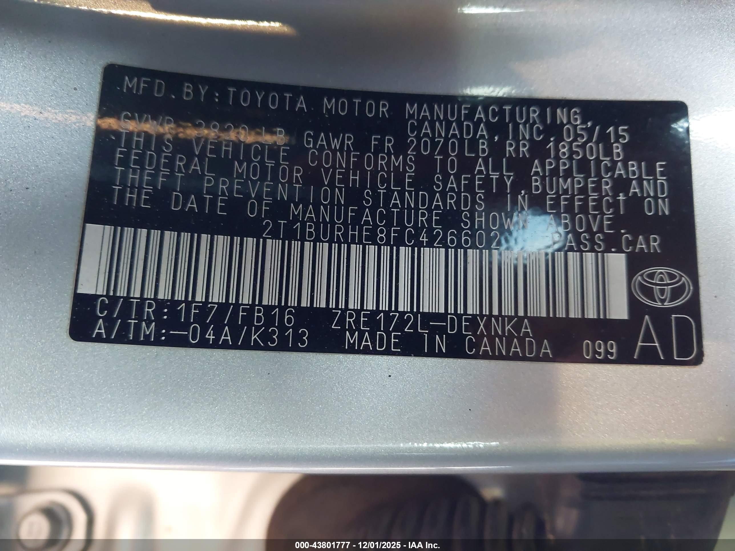 TOYOTA COROLLA image 9
