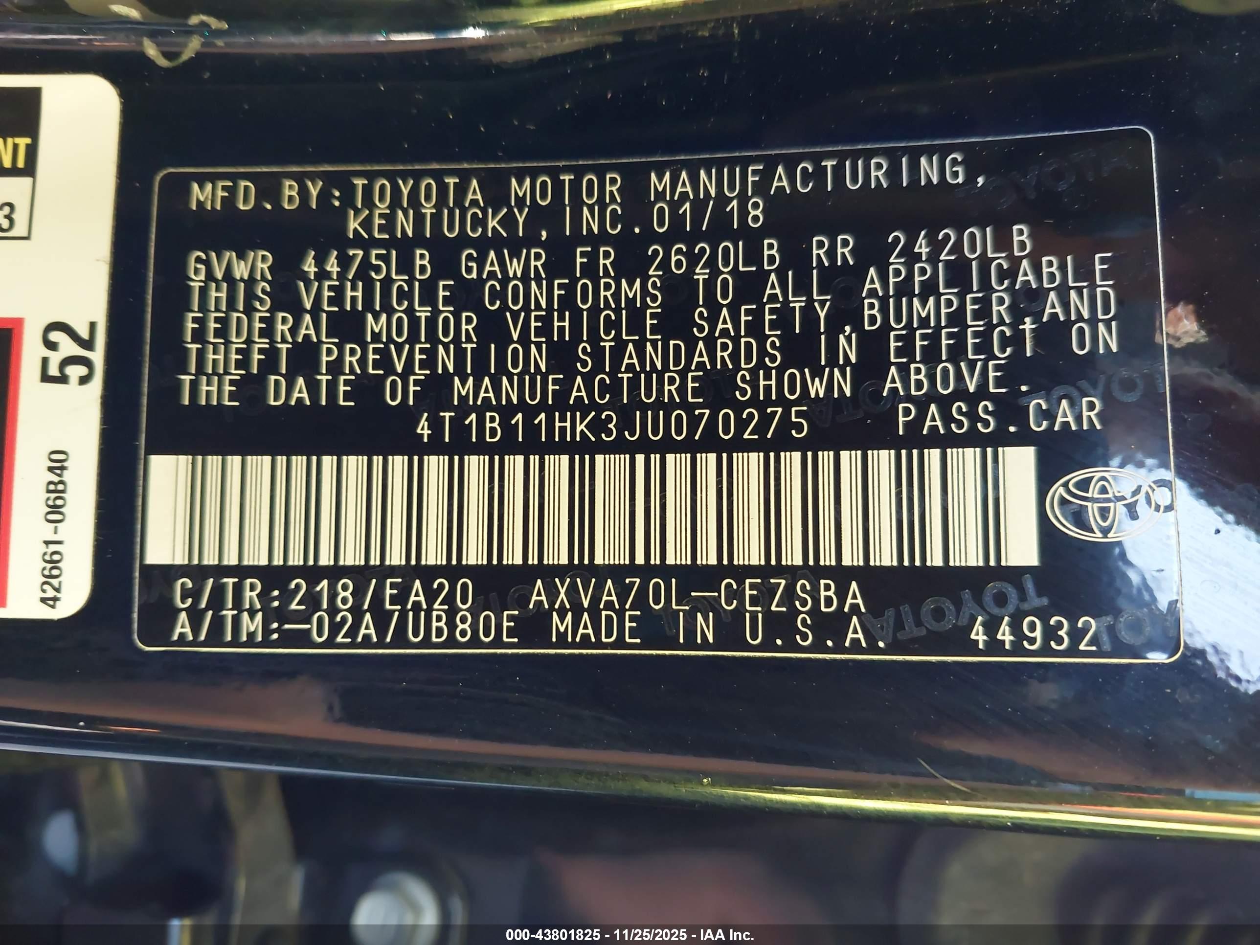 TOYOTA CAMRY image 9
