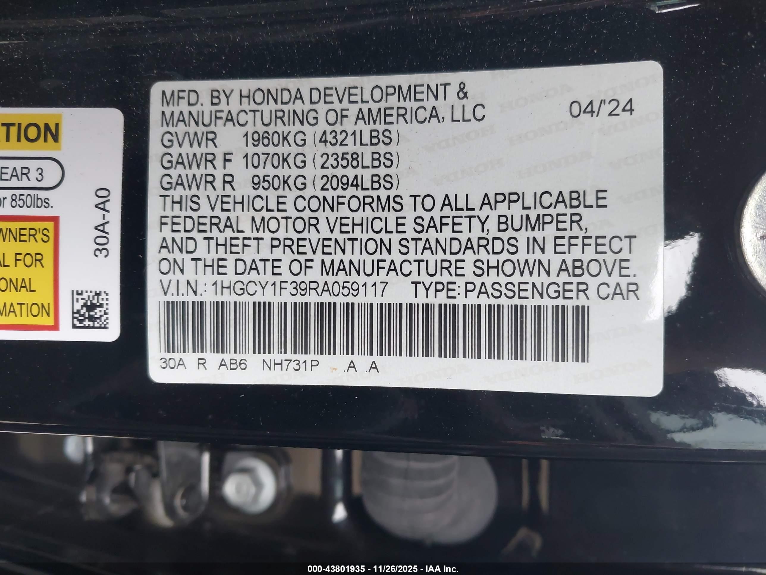 HONDA ACCORD image 9
